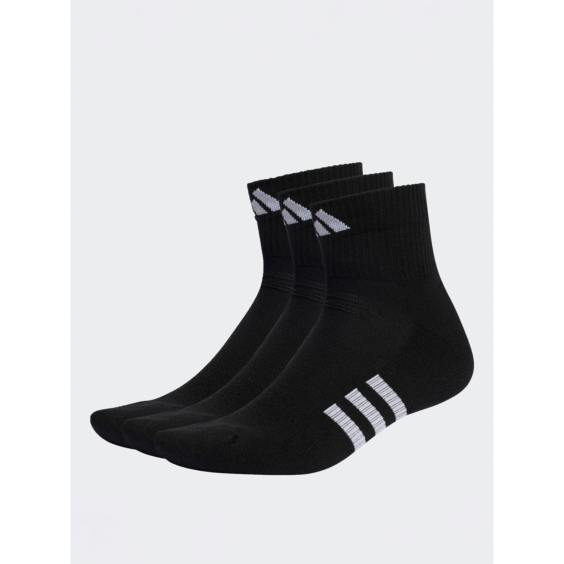 

Набір 3 пар низьких шкарпеток unisex adidas Performance Cushioned Mid-Cut Socks 3 Pairs IC9519 Black/Black/Black, Чорний