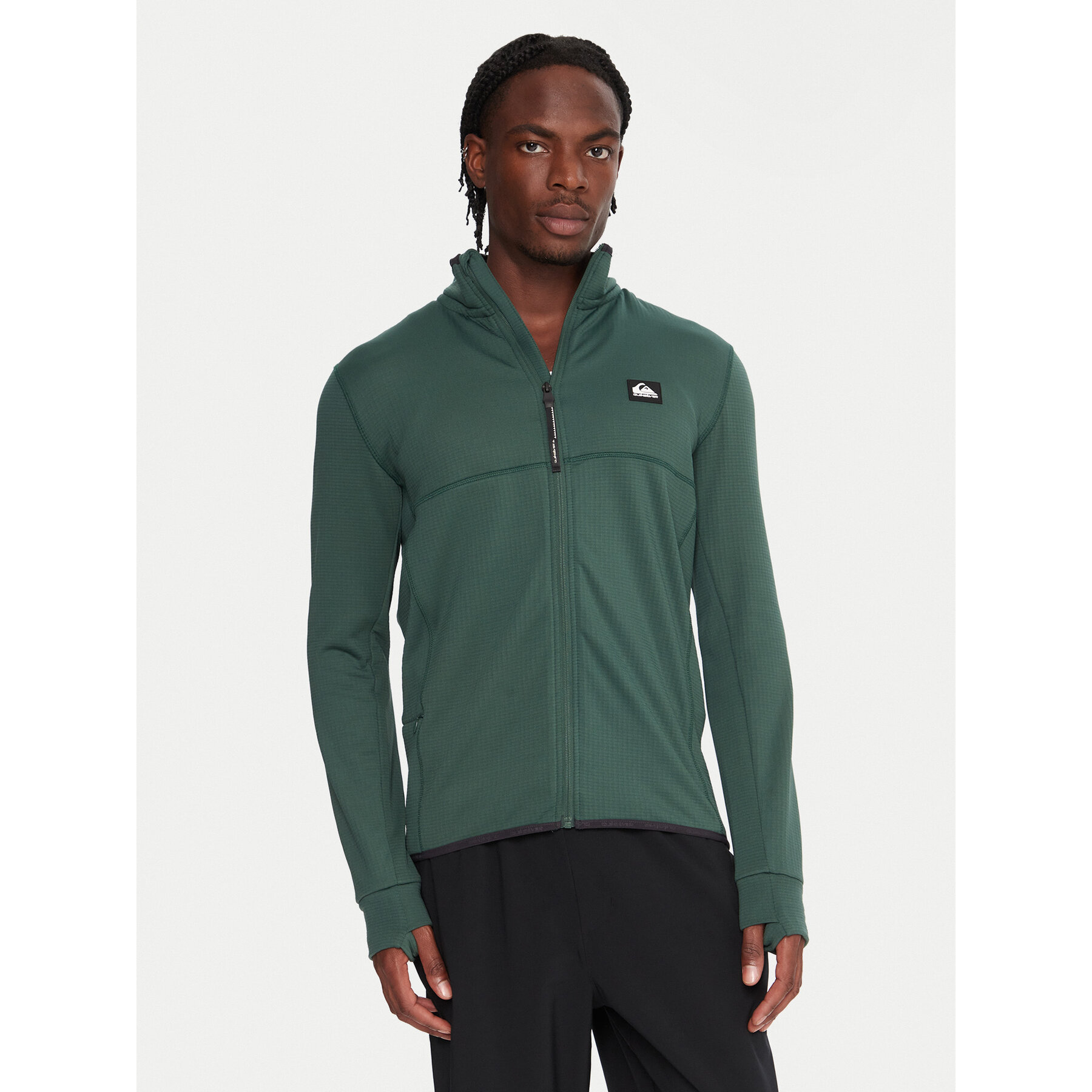 Quiksilver Technisches Sweatshirt Steep Point EQYPF03078 Grün Slim Fit
