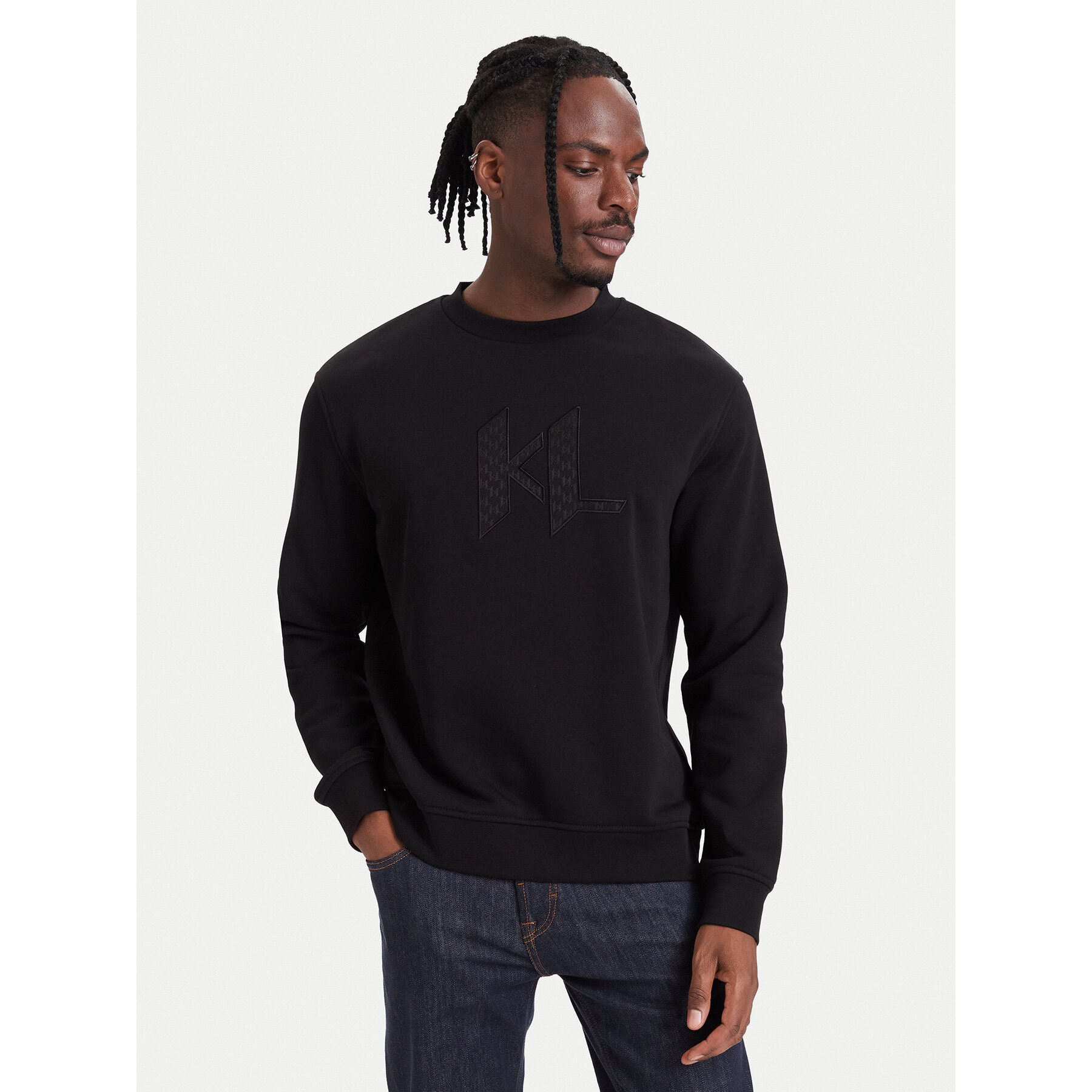 KARL LAGERFELD Sweatshirt 705013 564910 Schwarz Regular Fit