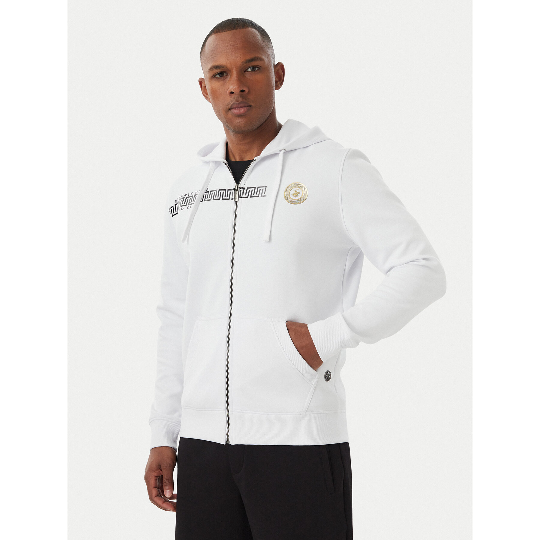 Beverly Hills Polo Club Sweatshirt M6603T-HR Weiß Regular Fit