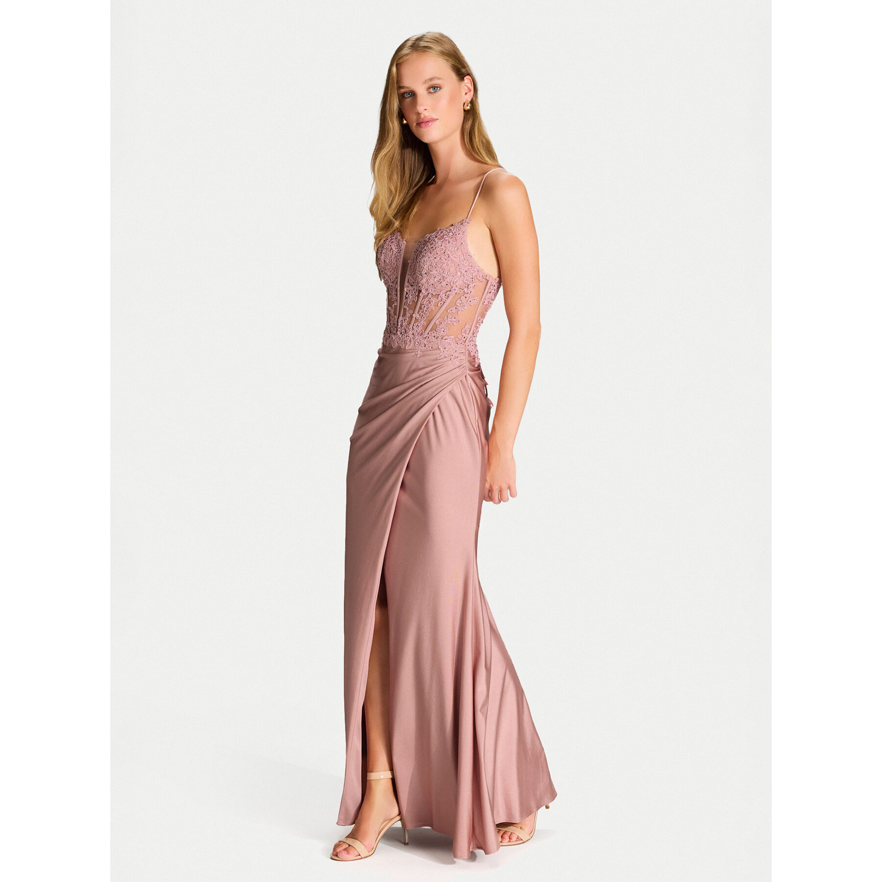 Hey Kyla Abendkleid 5AI058HK Rosa Regular Fit