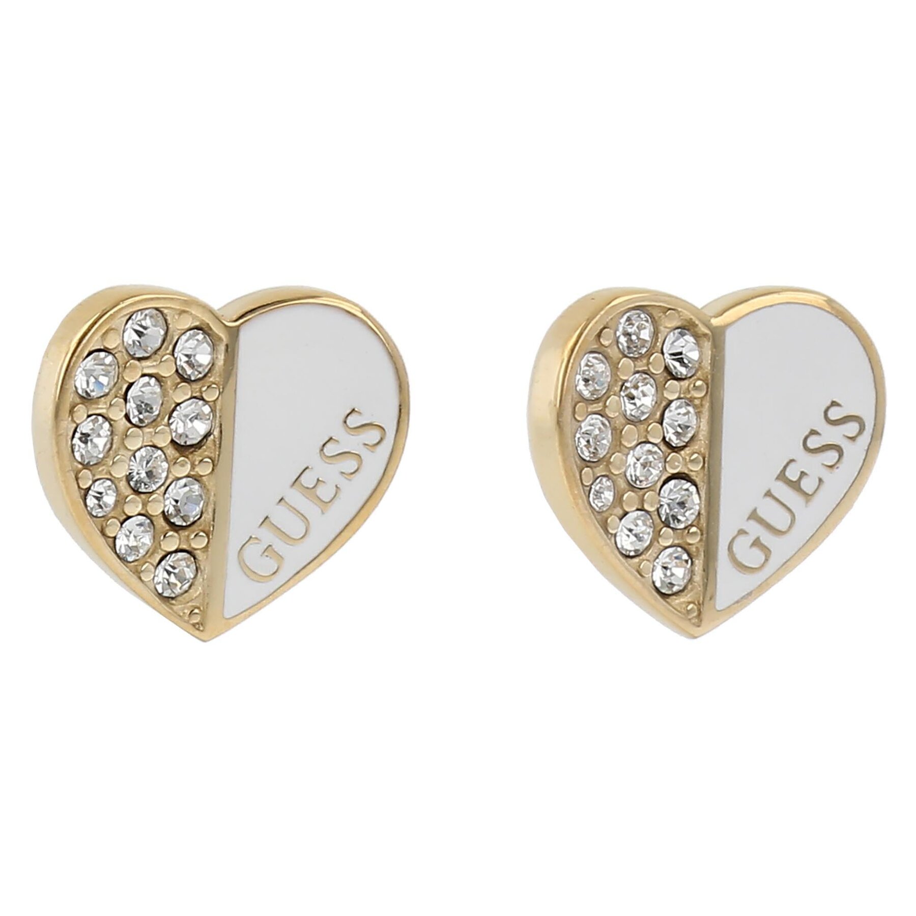 Fülbevaló Guess Love Guess JUBE03 048JW Sárga aranyozás