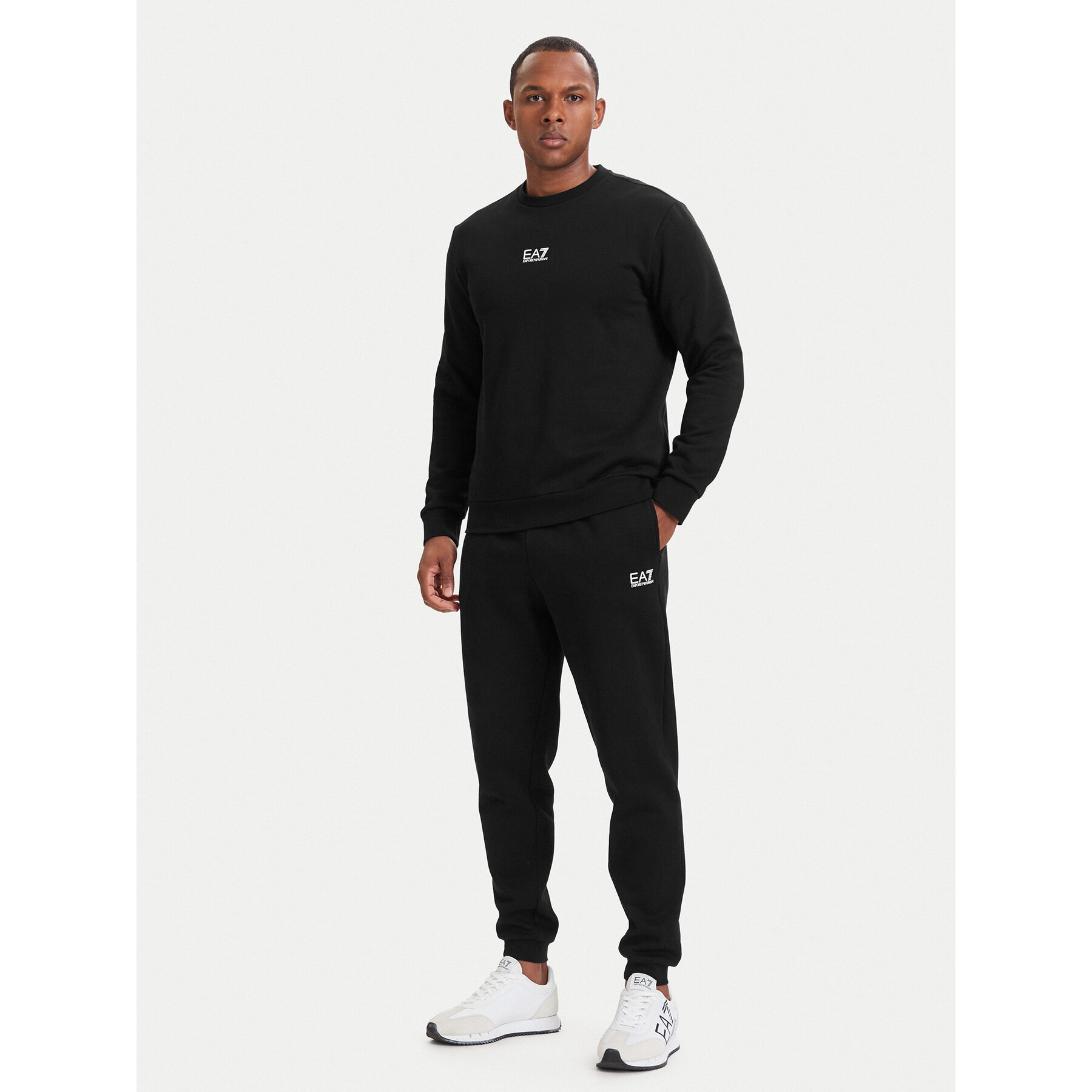 EA7 Emporio Armani Jogginganzug 8NPV66 Pjvtz 1200 Schwarz Regular Fit