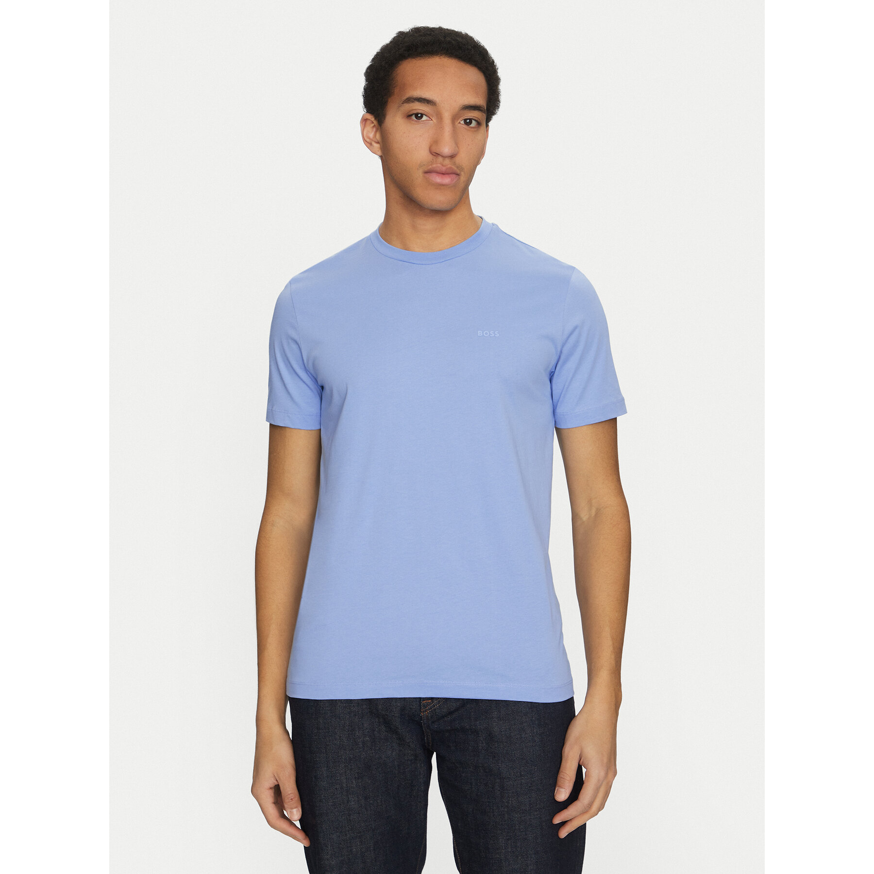 BOSS Póló Thompson 01 50468347 Kék Regular Fit