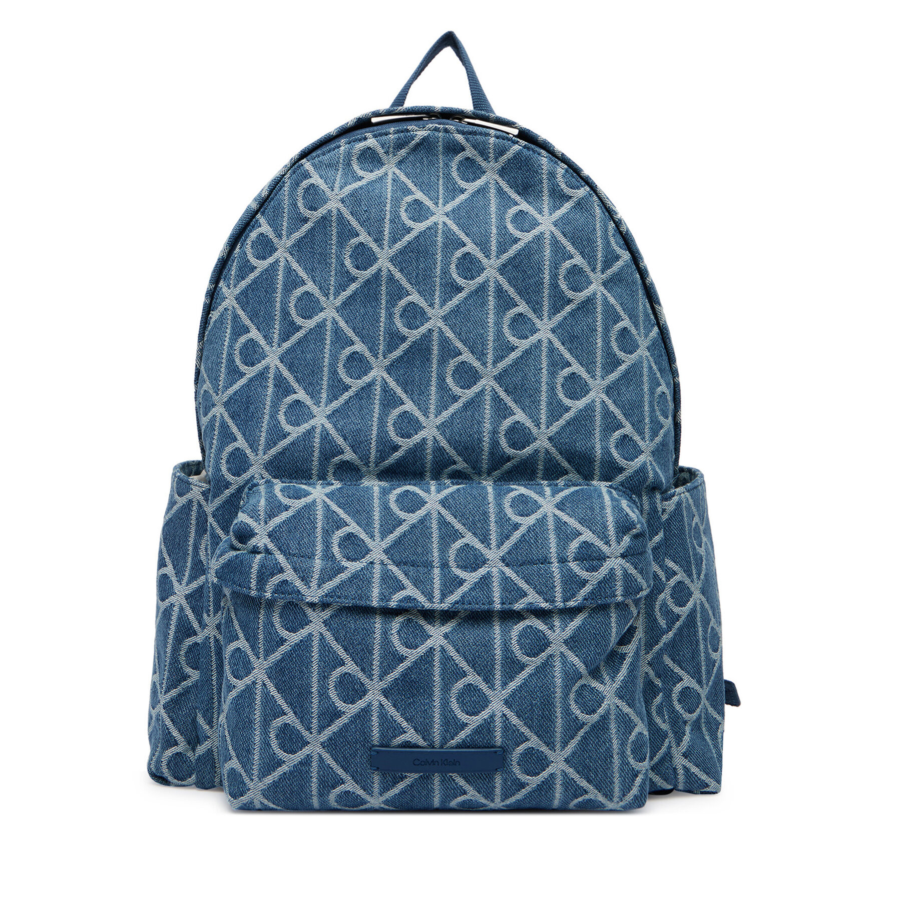Rucsac Calvin Klein Emblem Aop Denim Round Backpack LV04D3429G Albastru
