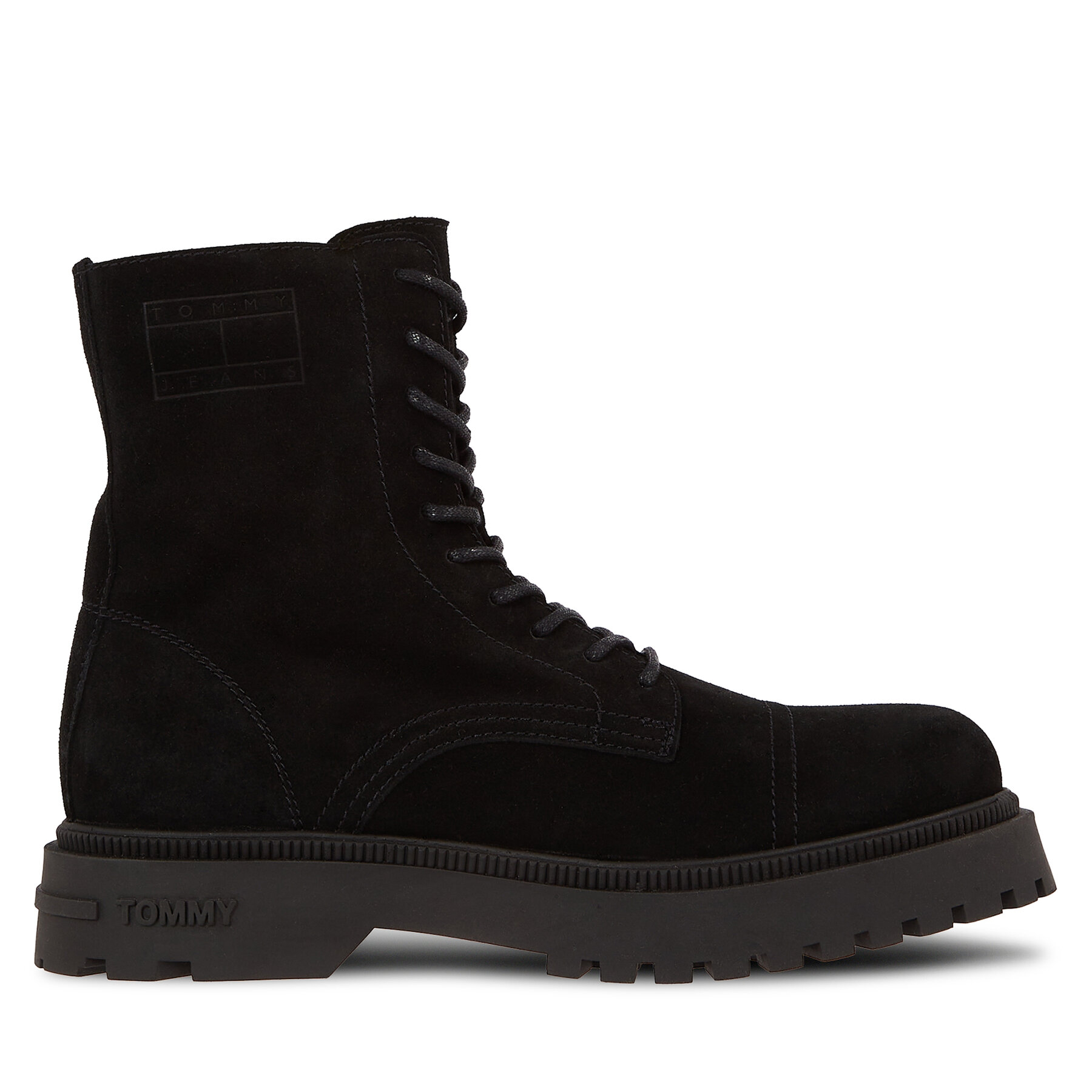  Bakancs Tommy Jeans Tjm Casual Boot Suede EM0EM01336 Fekete akciós termékkép 1