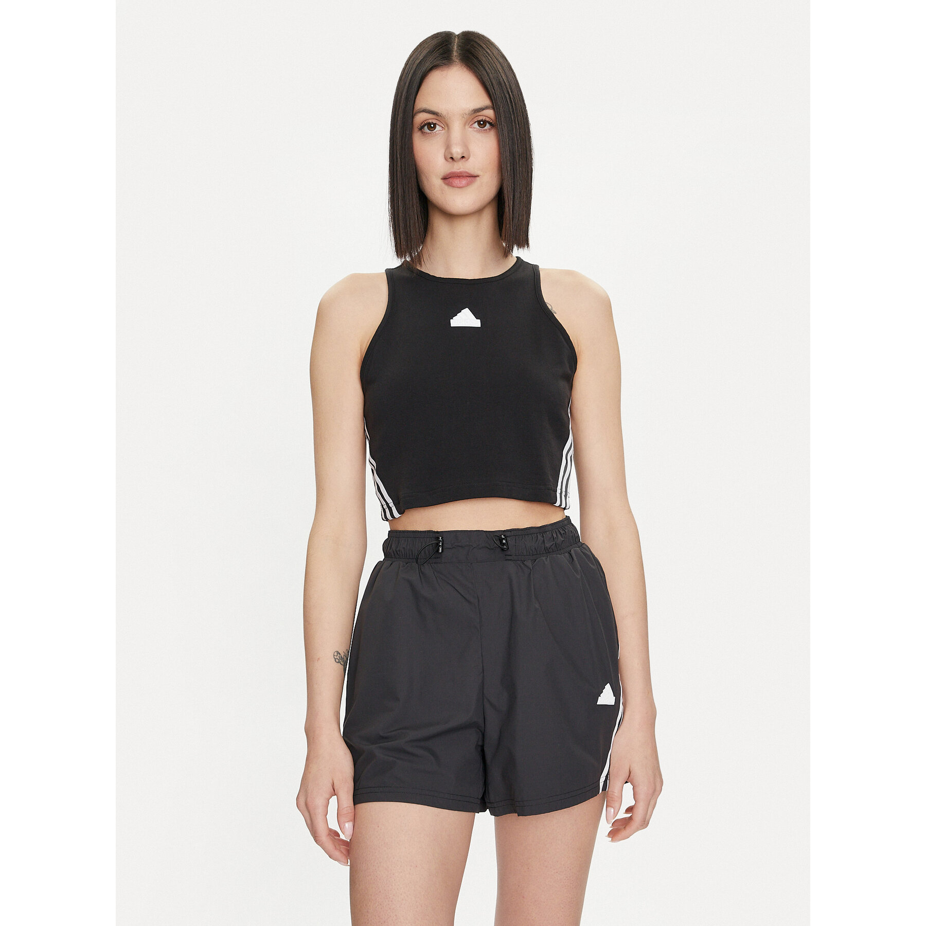 adidas Felső Future Icons 3-Stripes IP1572 Fekete Slim Fit
