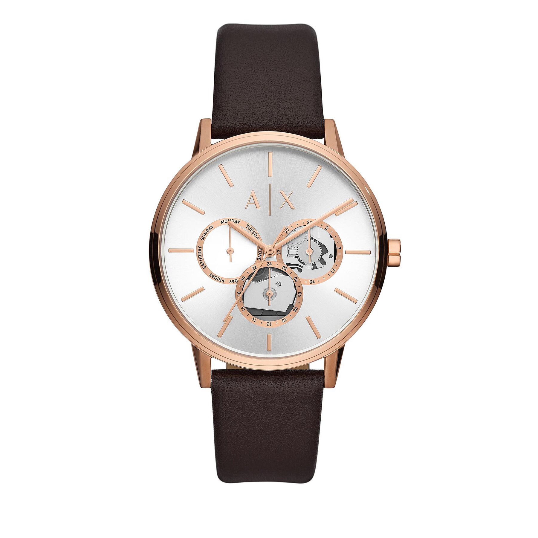 

Годинник Armani Exchange Cayde AX2756 Rose Gold/Brown, Коричневий