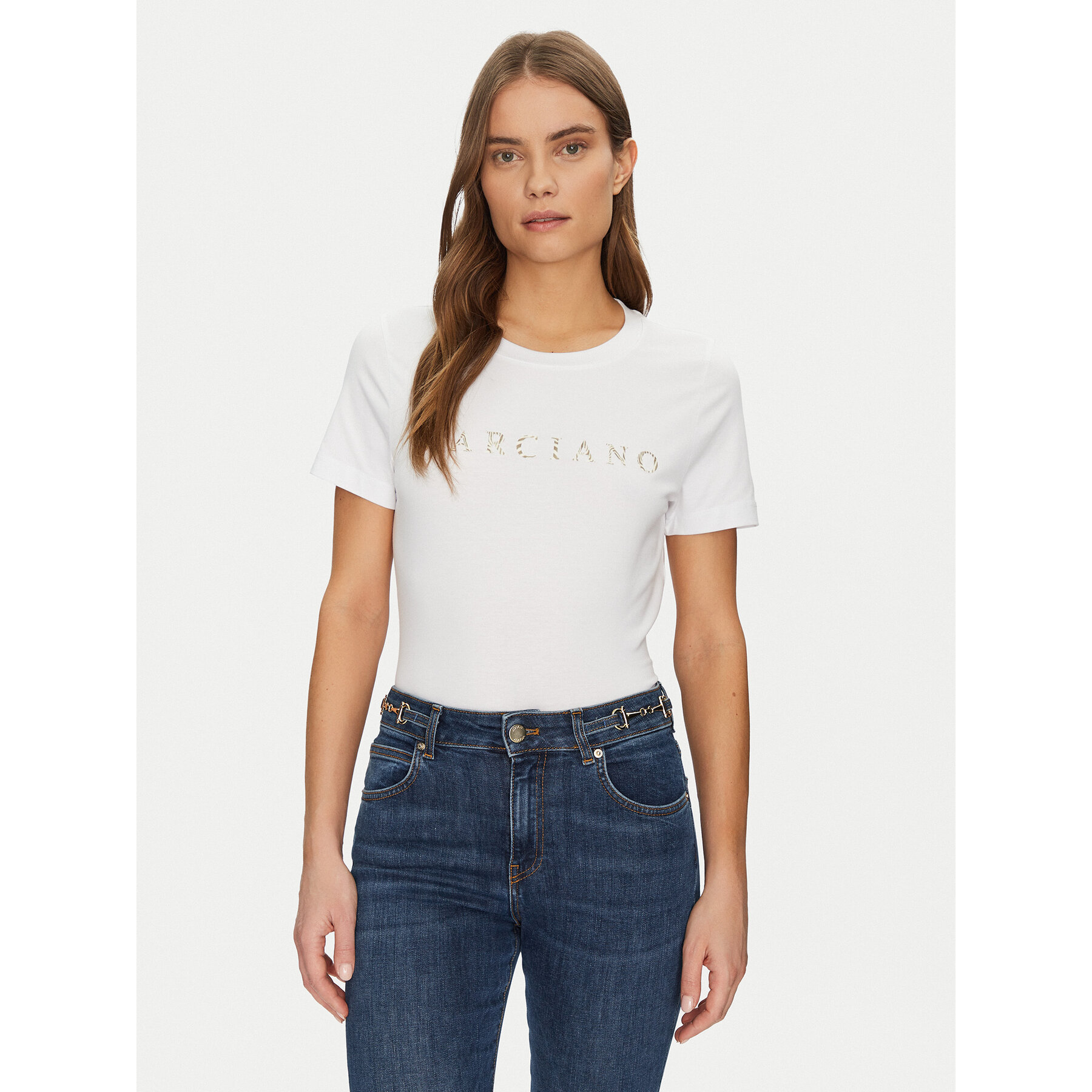 Marciano Guess Póló 5GGI00 6008A Fehér Slim Fit