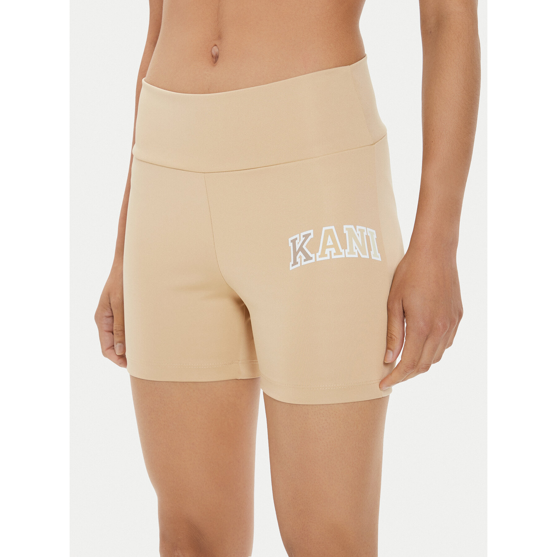Karl Kani Sportshorts Small Serif 6113099 Beige Slim Fit