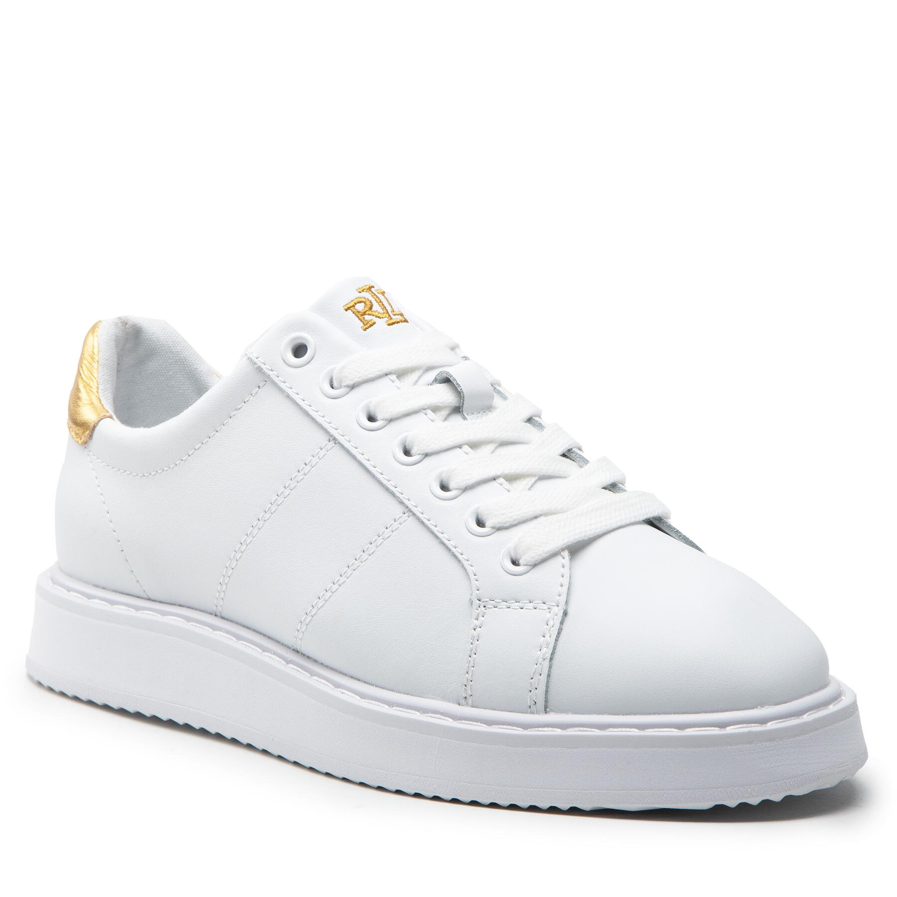 Lauren Ralph Lauren Angeline 802875886002 White/Gold – Сникърси