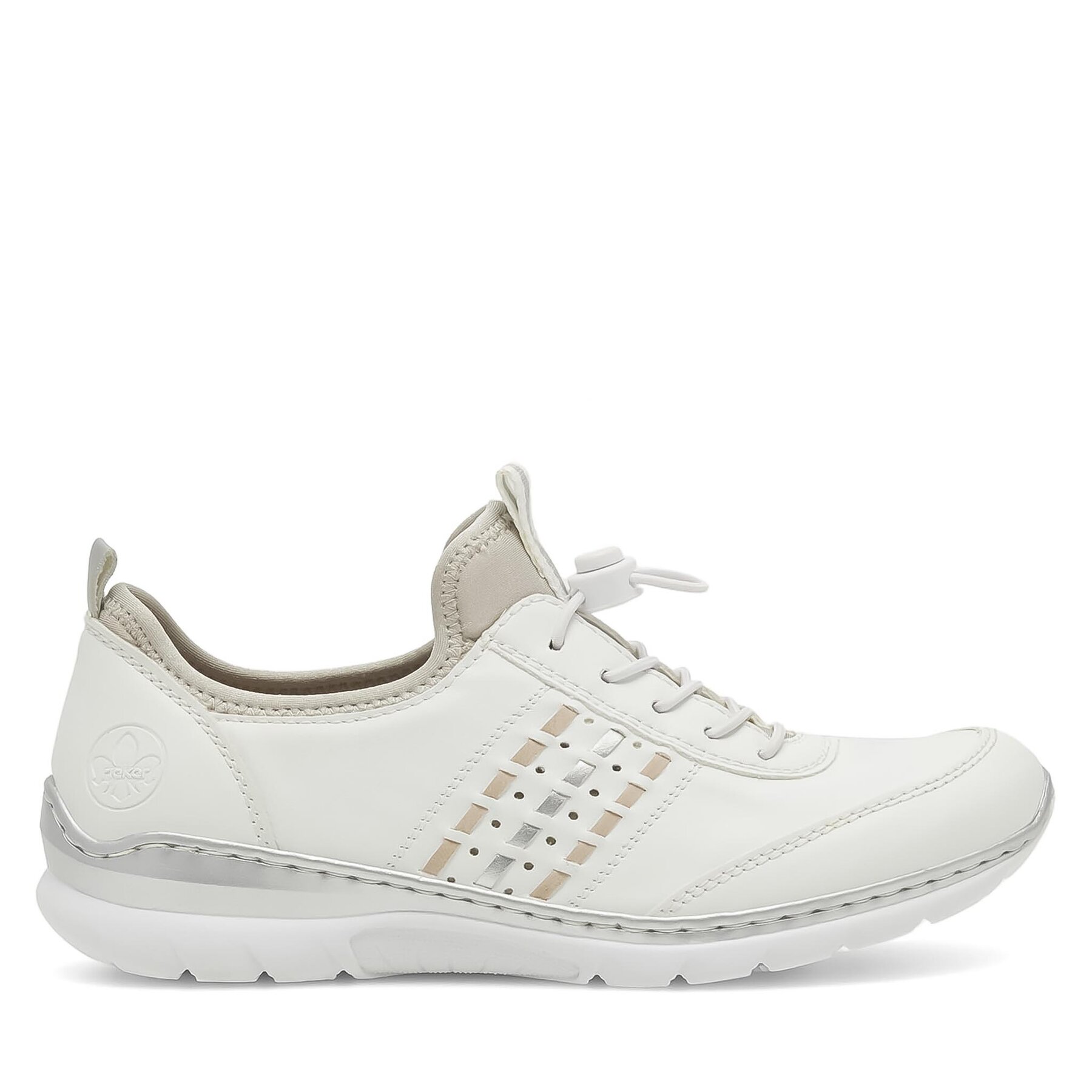 Pantofi Rieker L3259-80 Alb