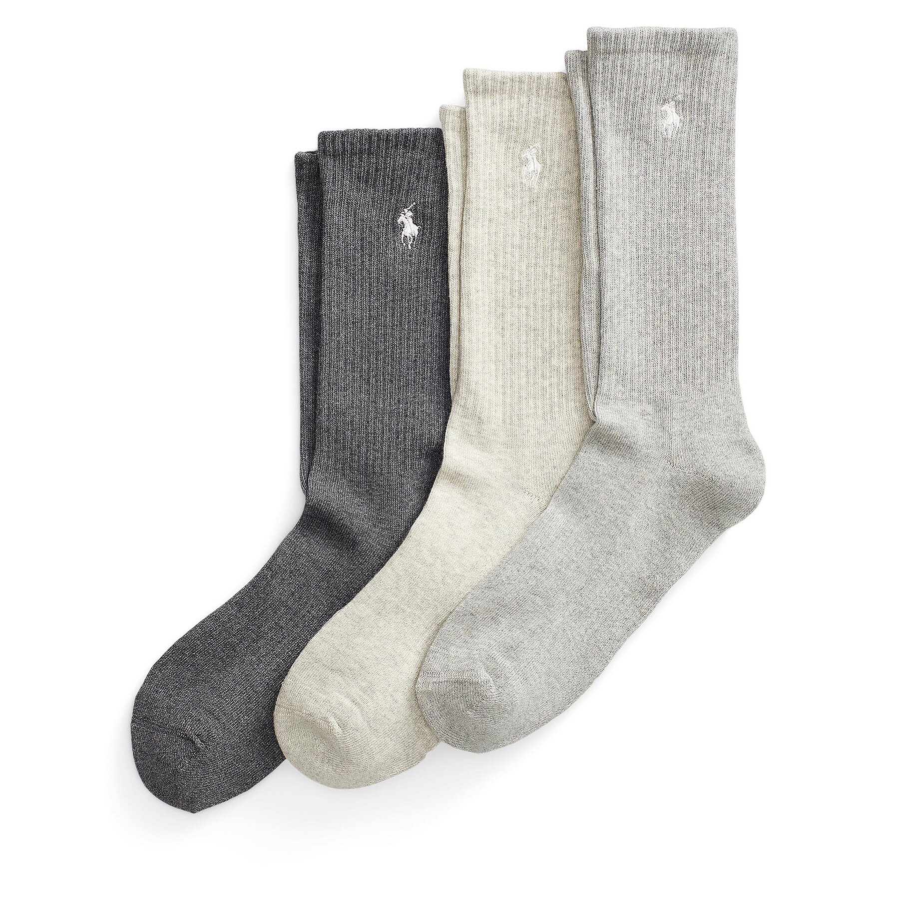 Set de 3 perechi de șosete lungi pentru bărbați Polo Ralph Lauren 449875584002 Gri