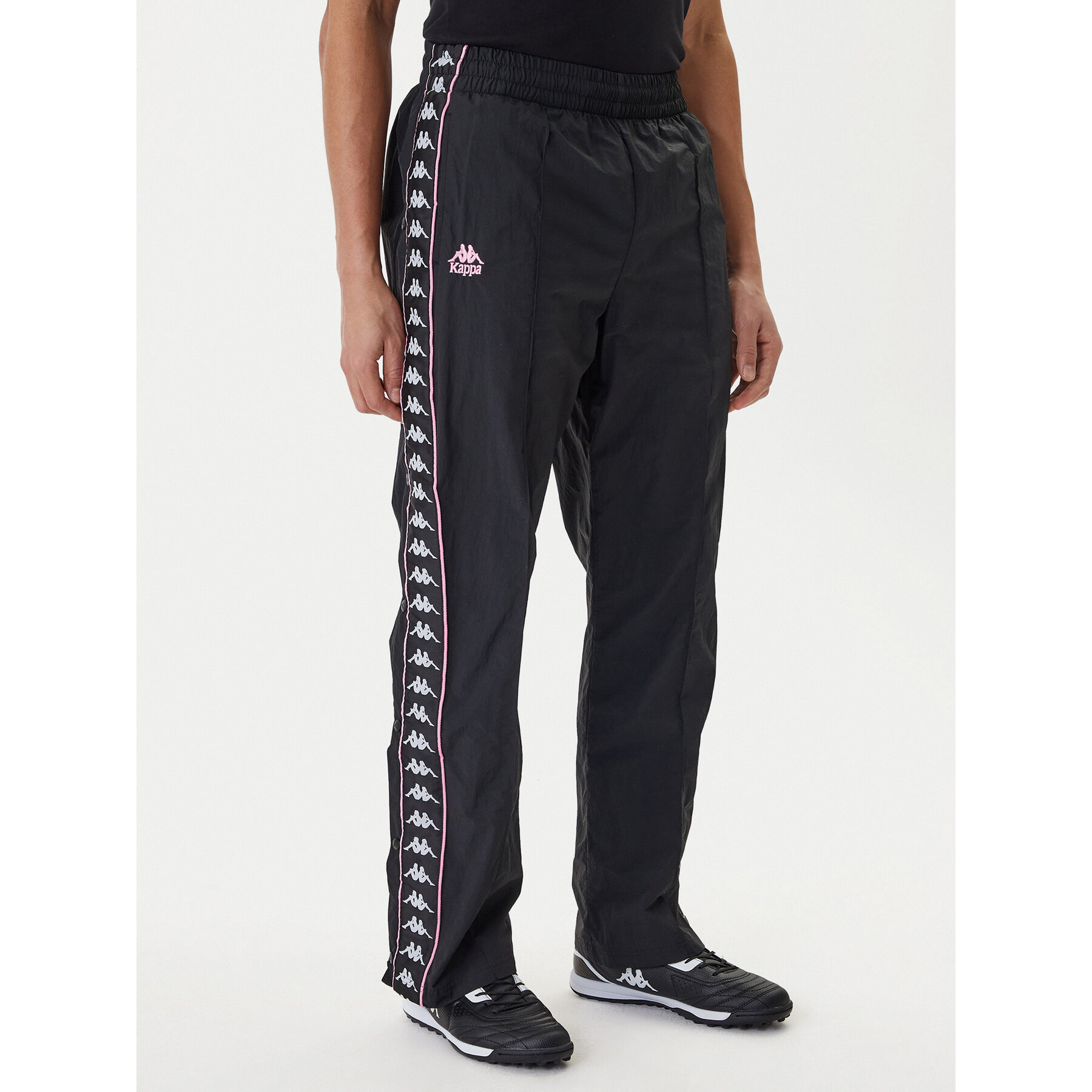 Kappa Donji dio trenerke 361W7JW Crna Comfort Fit