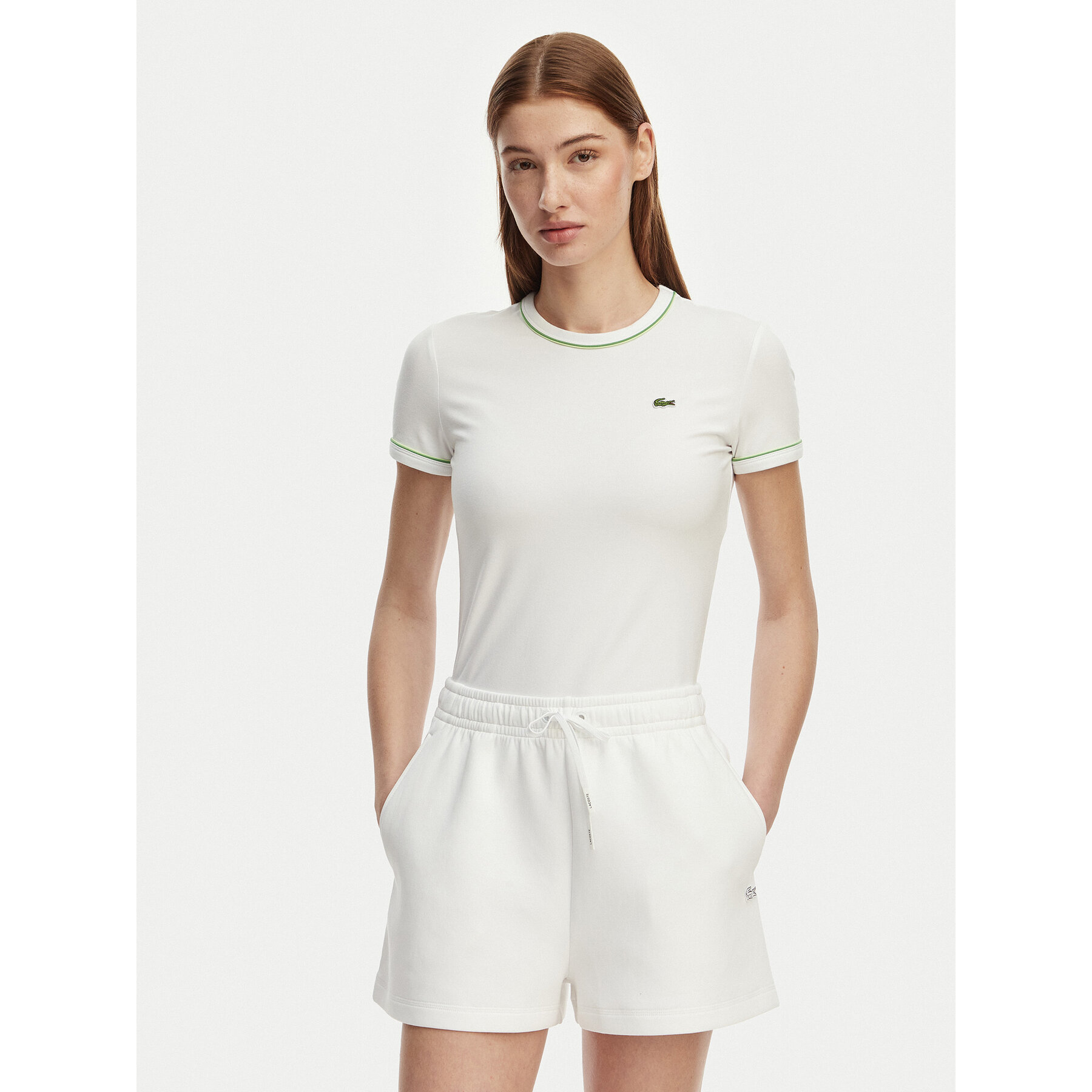Lacoste T-Shirt TF5289 Weiß Slim Fit