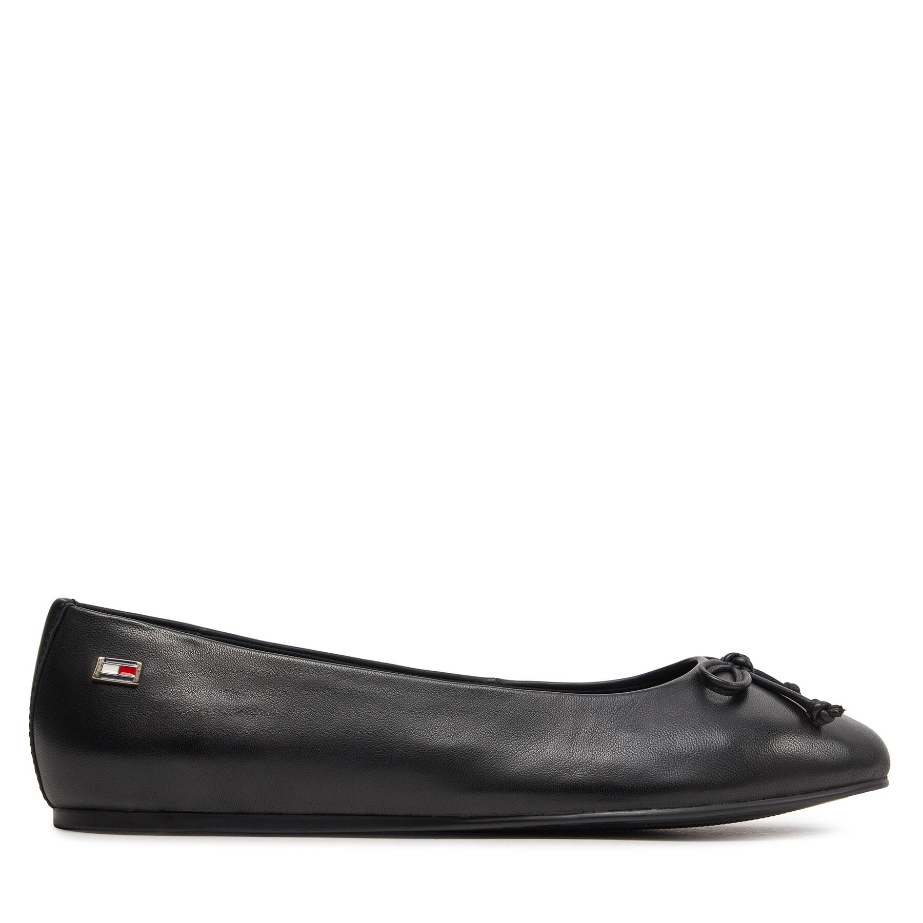 Damen Ballerinas Tommy Hilfiger, Schuhgröße 38, Schwarz, Essential Chic Ballerina FW0FW08059