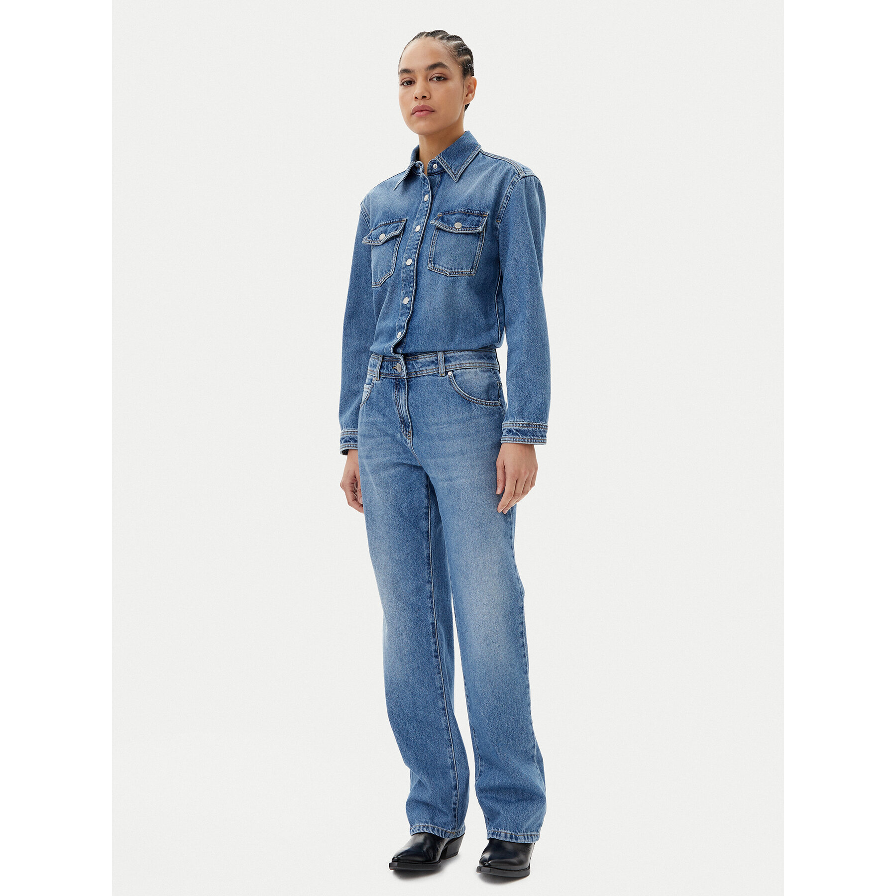 PINKO Jumpsuit Tsavo Tuta 104897 Blau Regular Fit