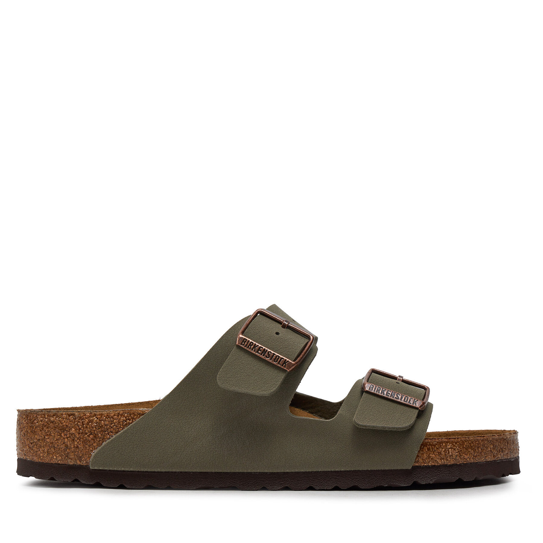 Şlapi Birkenstock Arizona Birko-Flor nubuk 0151211 Gri