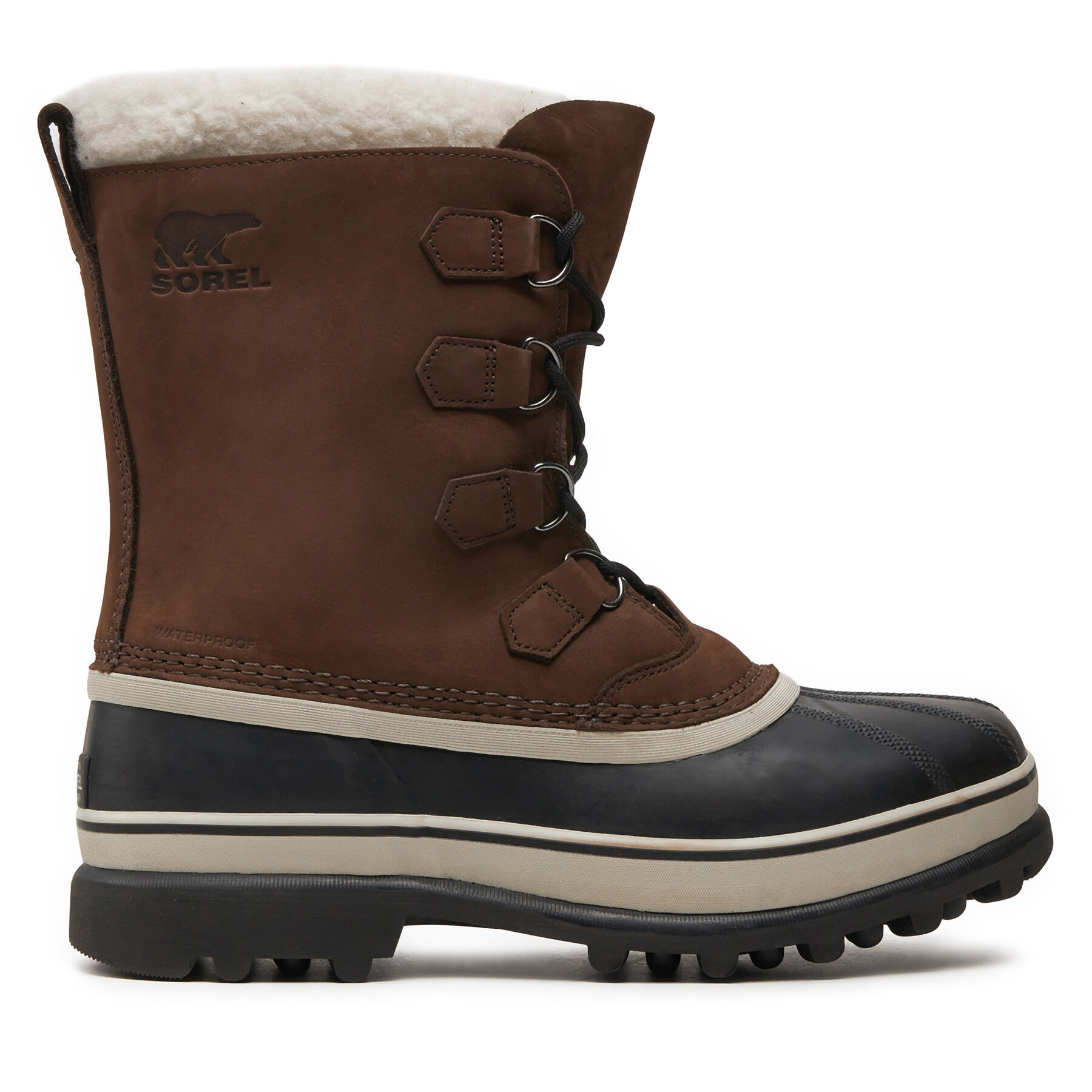 Sorel Μπότες Χιονιού Sorel Caribou NM1000 Καφέ