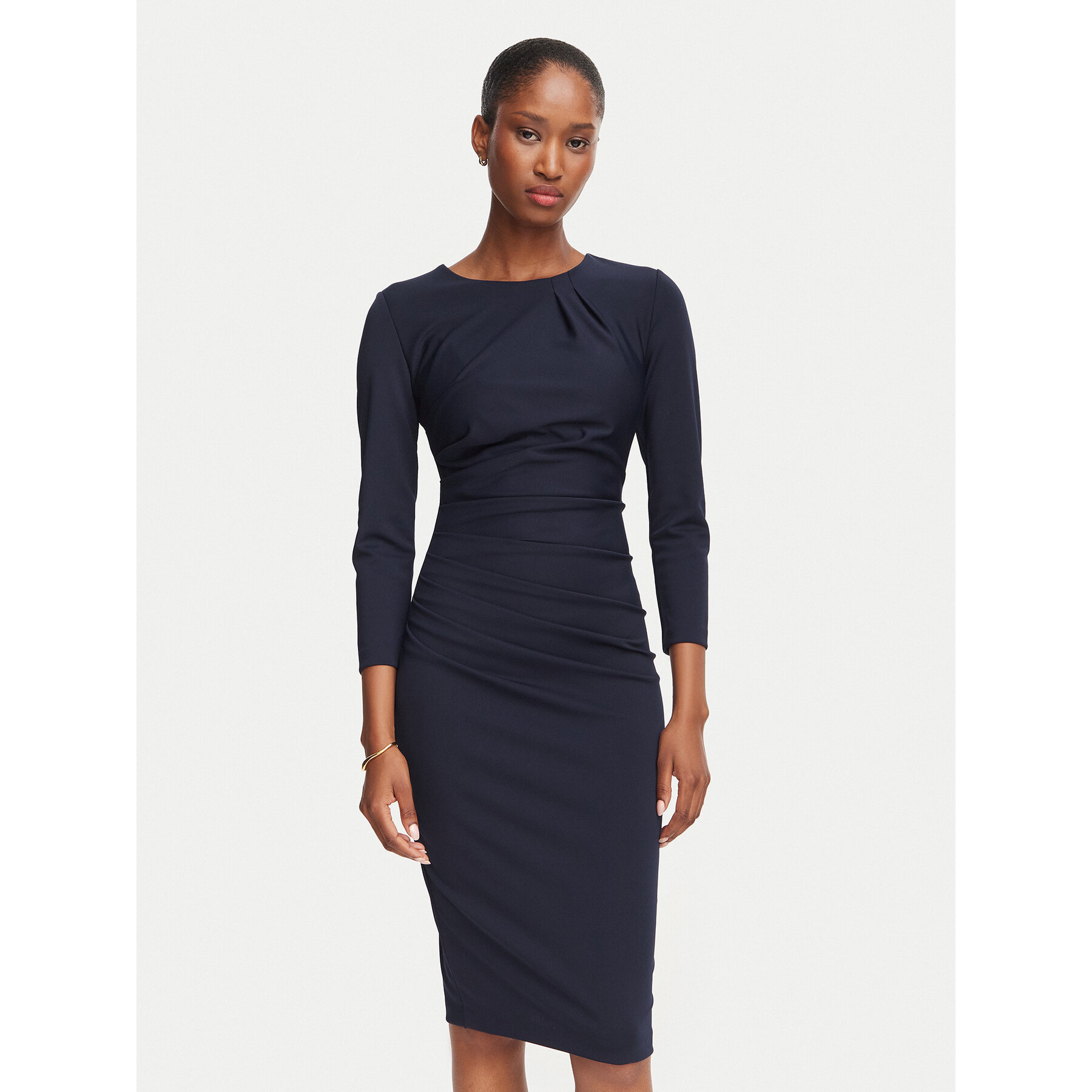 Rinascimento Coctailkleid CFC0130327003 Dunkelblau Slim Fit