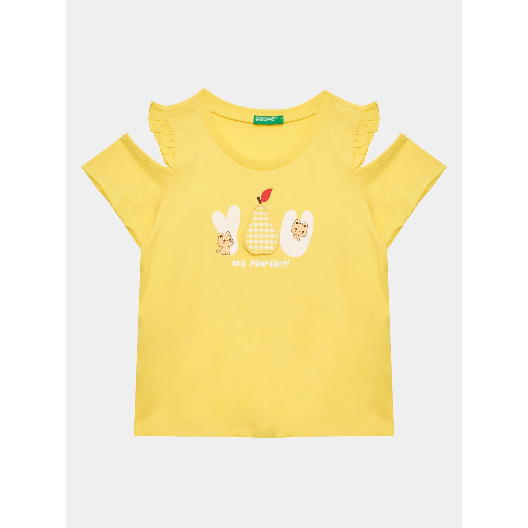 United Colors Of Benetton United Colors Of Benetton T-Shirt 3096G108X Κίτρινο Regular Fit