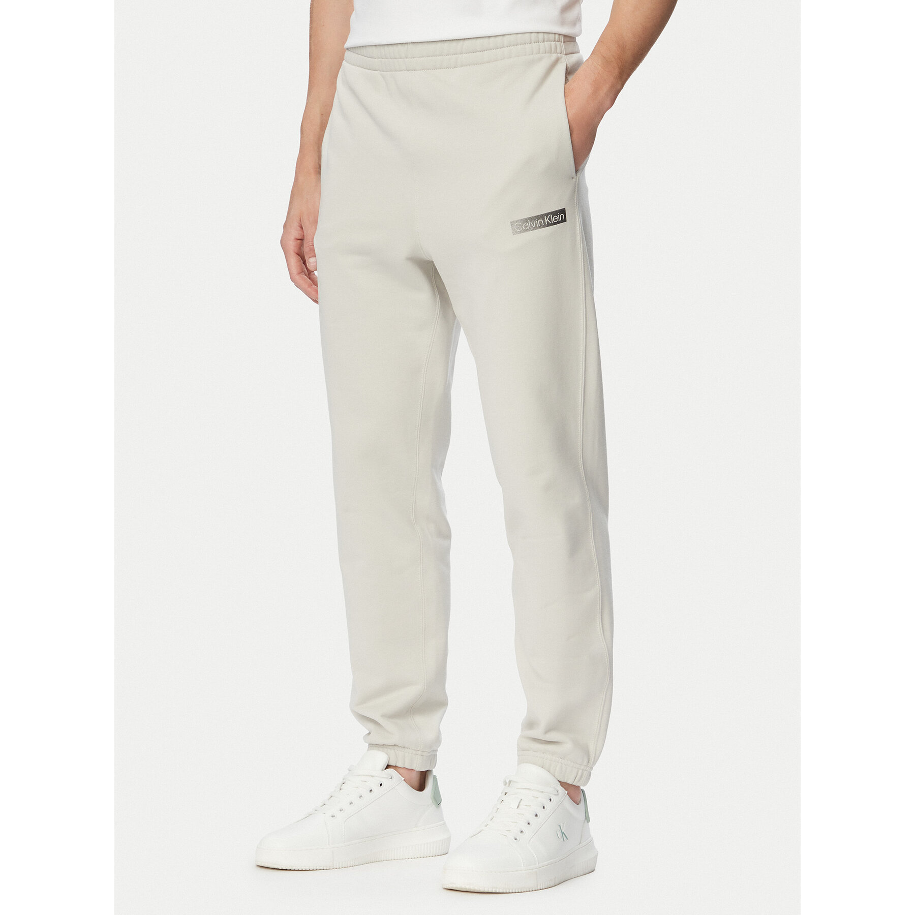 Calvin Klein Jogginghose LV04LG212G Beige Regular Fit