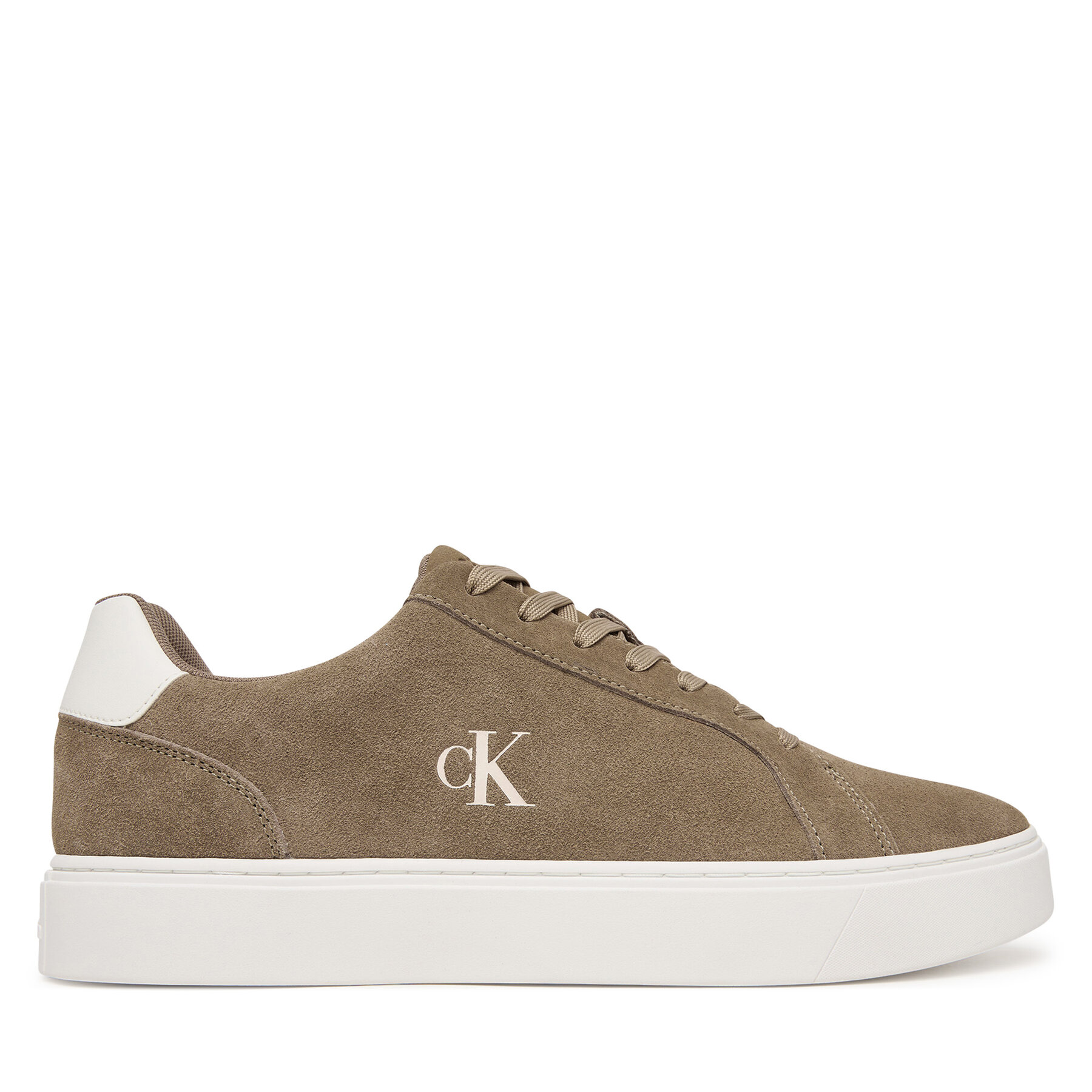 Tenisice Calvin Klein Classic Cupsole Laceup Su YM0YM01434 Bež