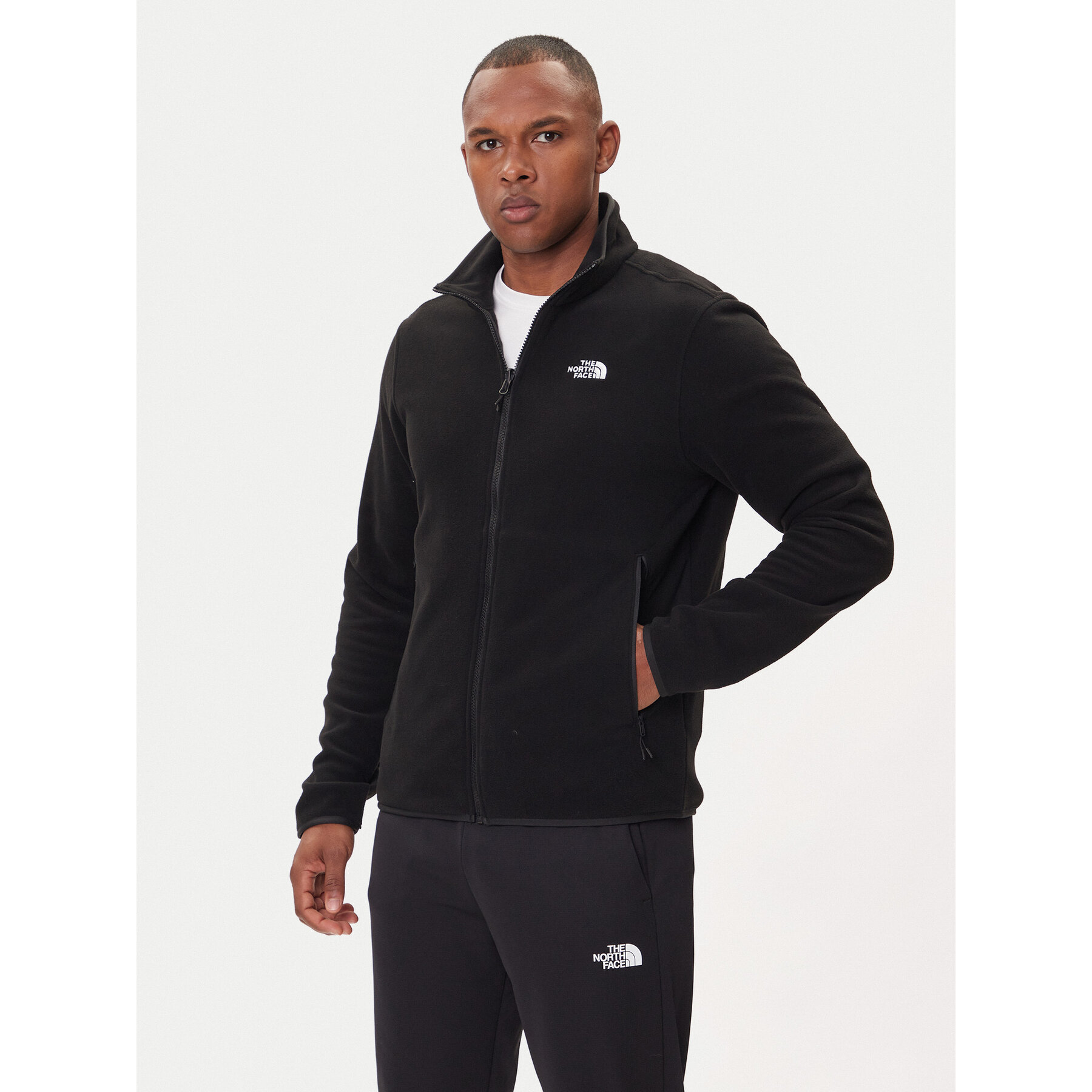 The North Face Fleecejacke Glacier NF0A8D0R Schwarz Regular Fit