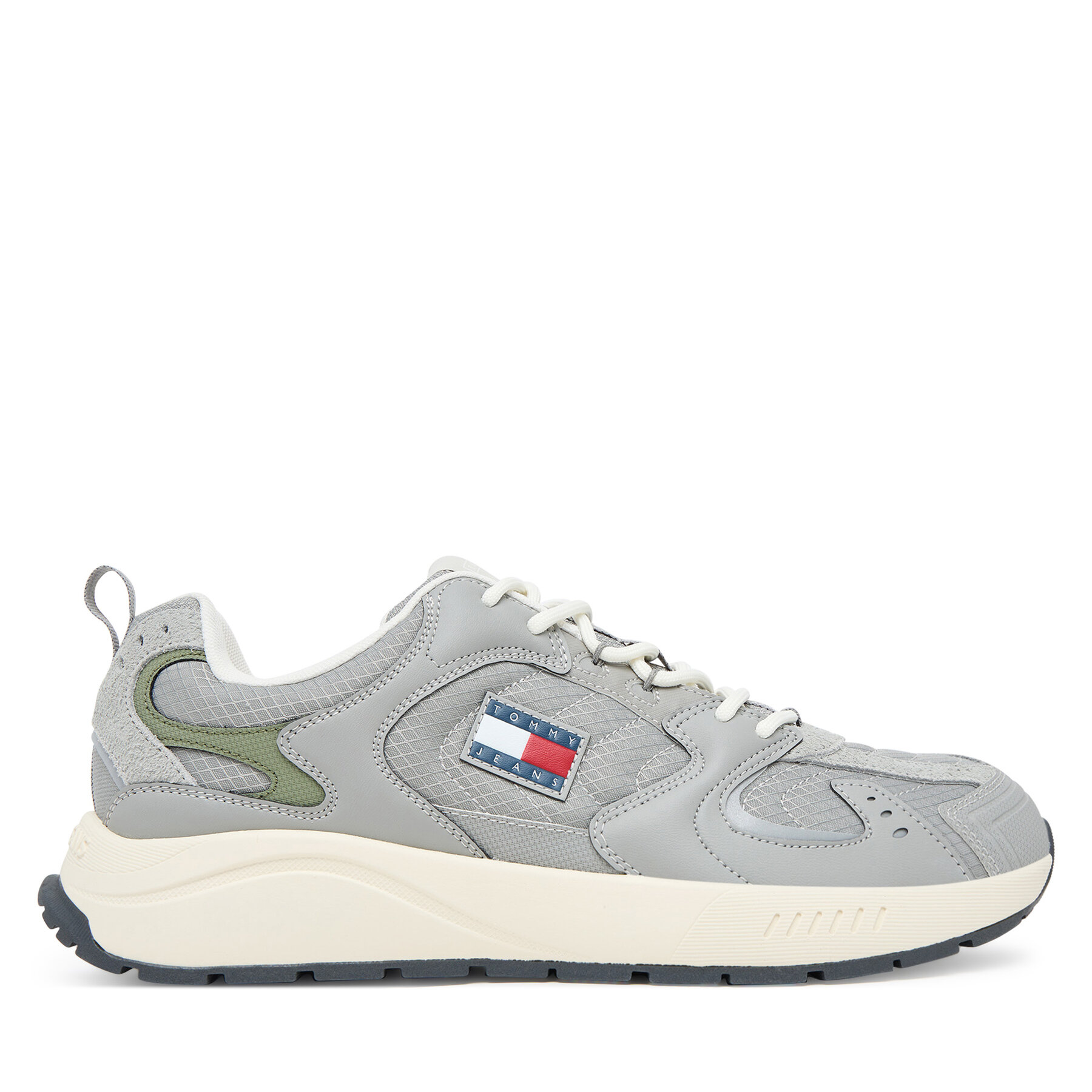 Sneakersy Tommy Jeans Tjm Runner EM0EM01581 Sivá