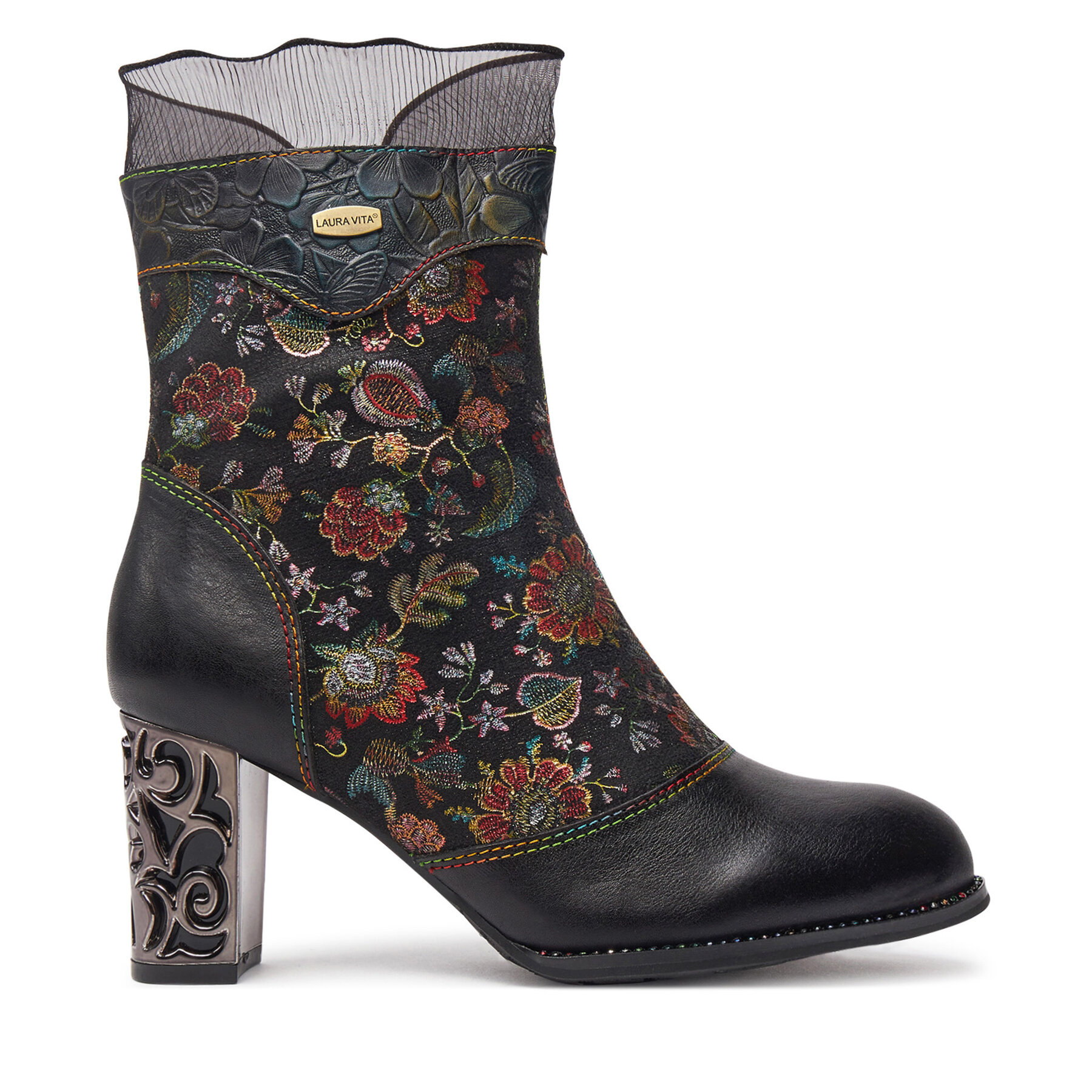 Botines Laura Vita Ledao 01 Negro