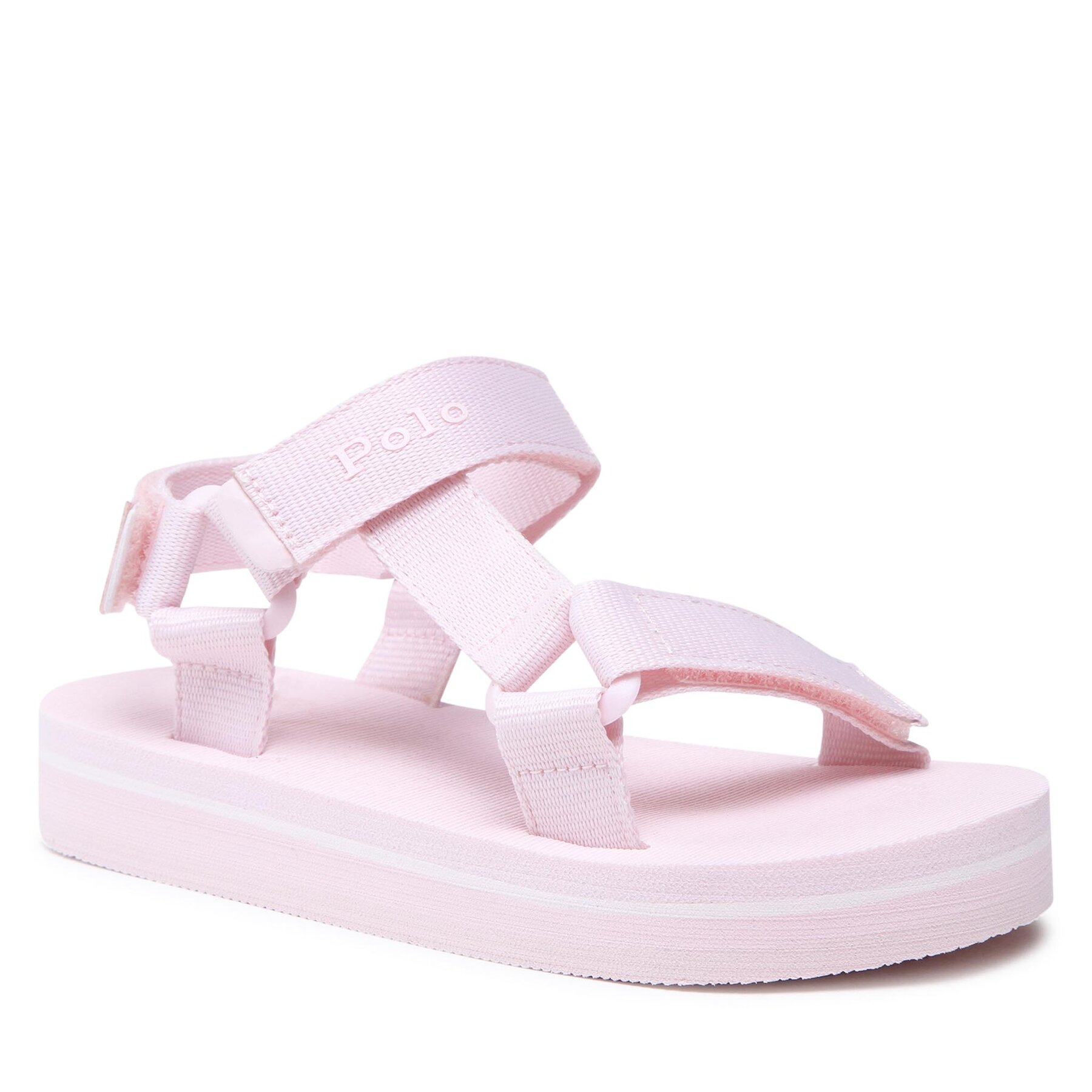 Polo Ralph Lauren New Haven Platform RF104018 Blush Webbing w/ Tonal PP – Сандали