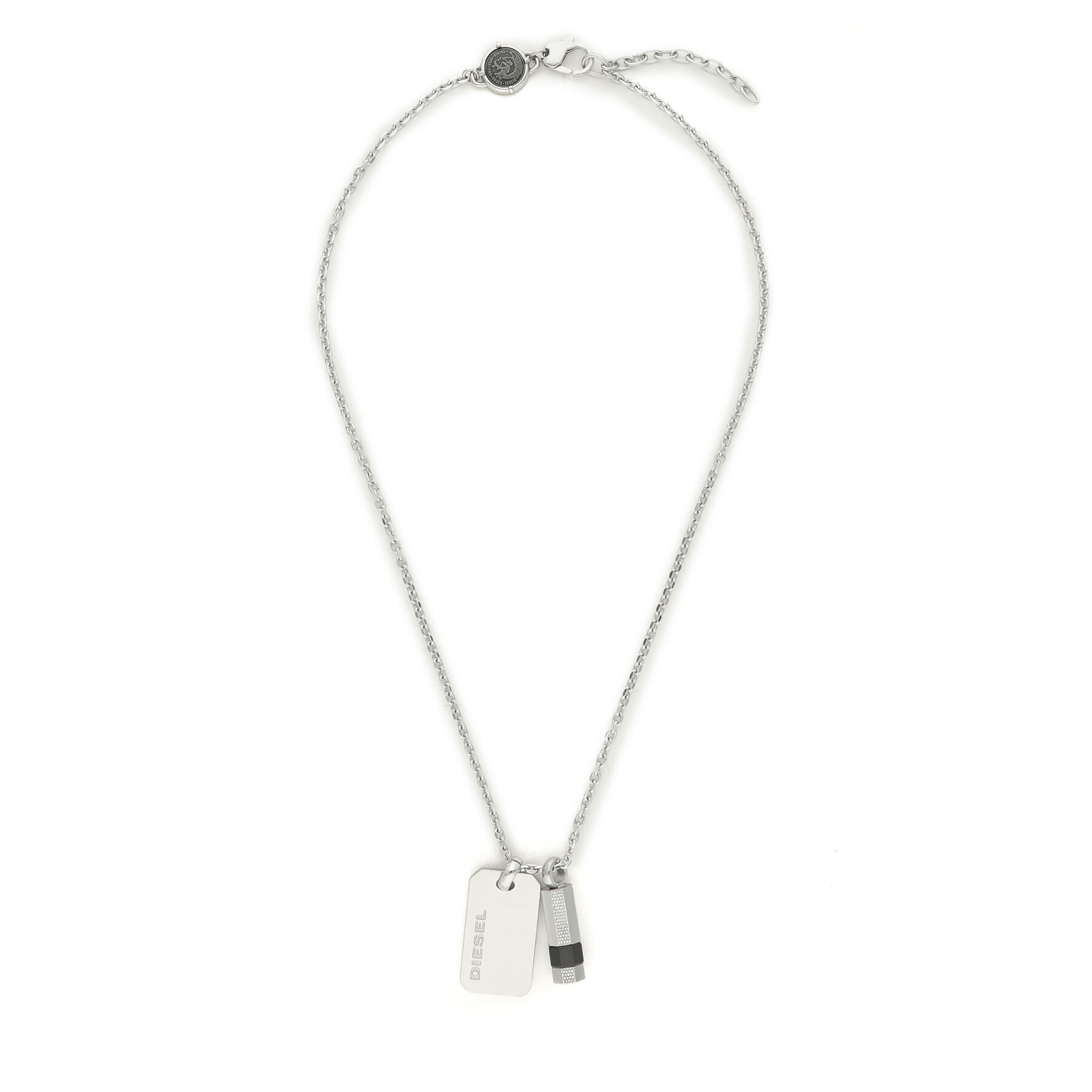  Nyaklánc Diesel Brave Armor Double Pendant DX1156040 Ezüst akciós termékkép 1