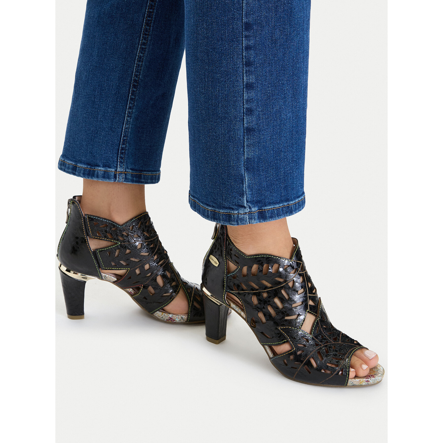 Sandale Laura Vita Albane 48 Negru