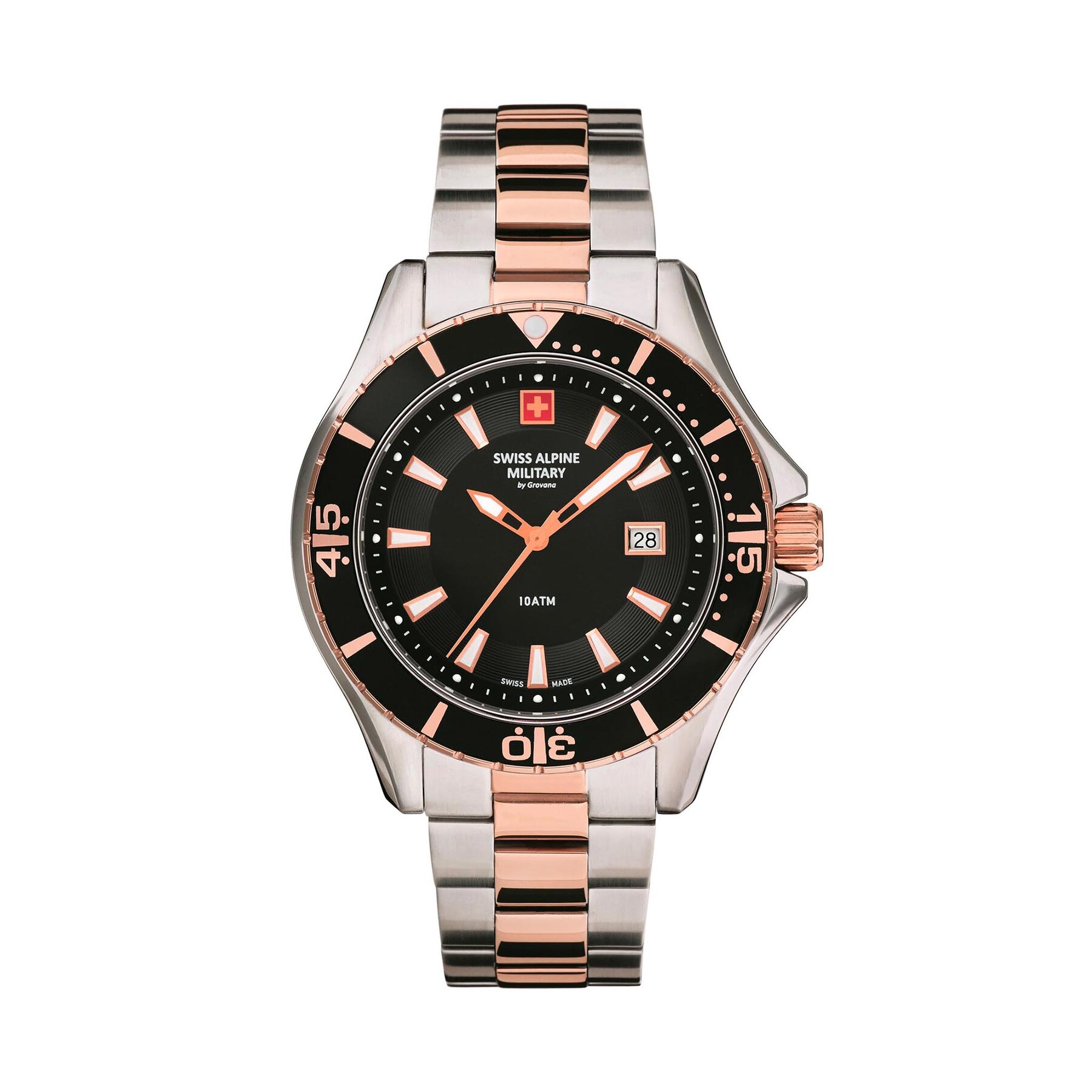 Reloj Swiss Alpine Military Diver 7040.1157 Plata