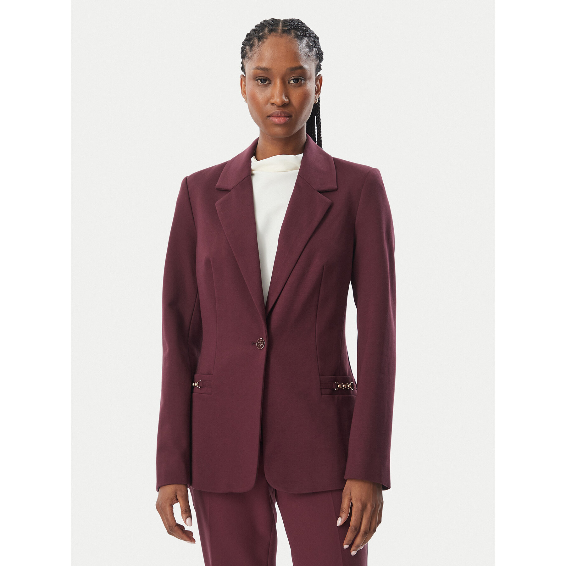 Guess Sakko W6BN08 K6806 Dunkelrot Slim Fit