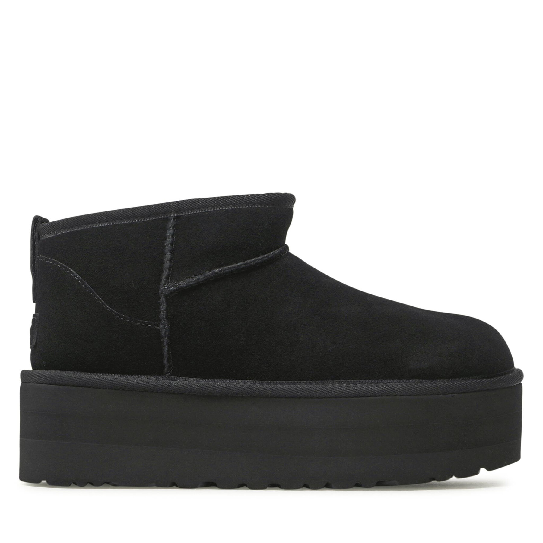 Damskie Śniegowce Ugg, Rozmiar 37, Czarny W Classic Ultra Mini Platform 1135092