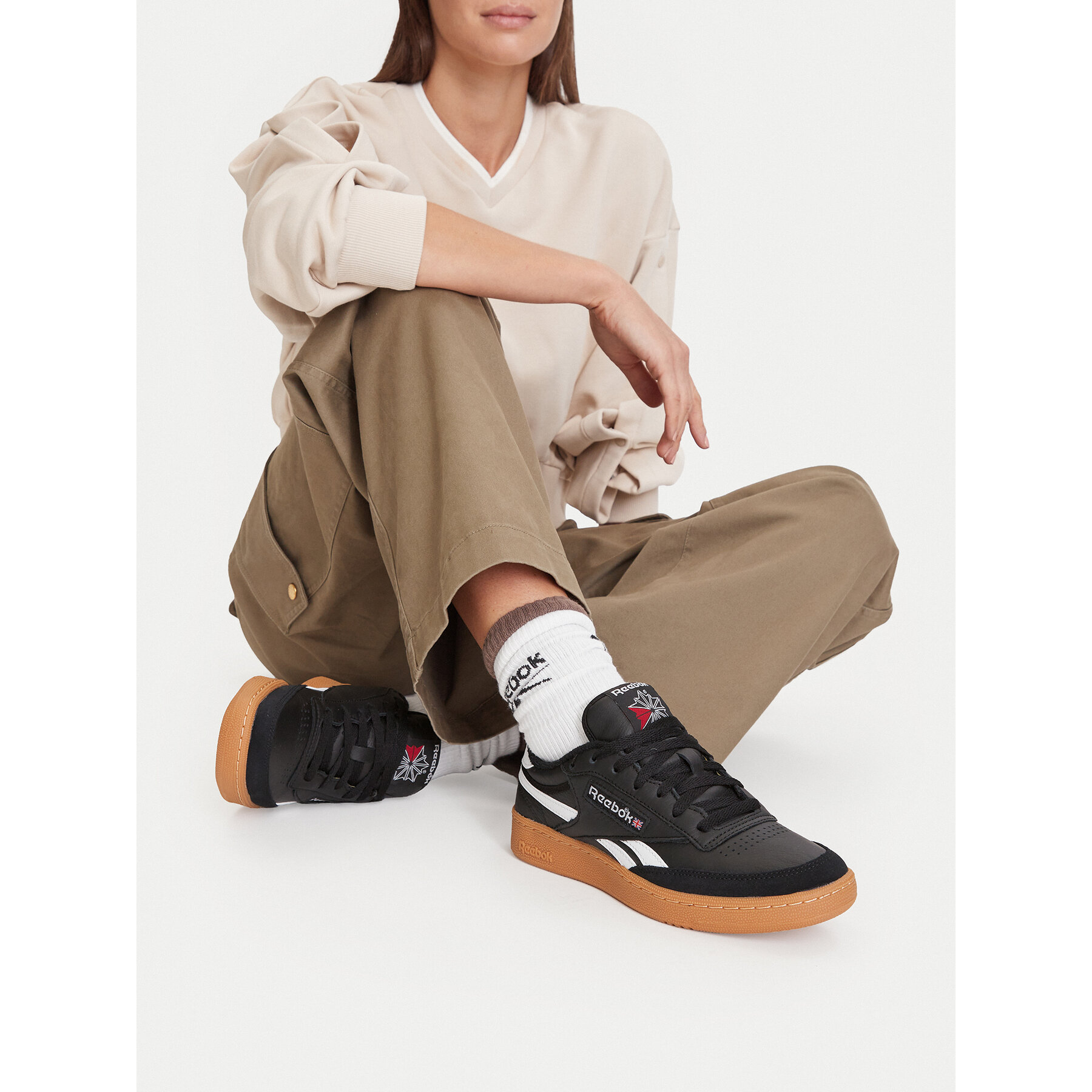 Sneakers Reebok EO-CLUB C REVENGE VINTAGE 100202317 Negru