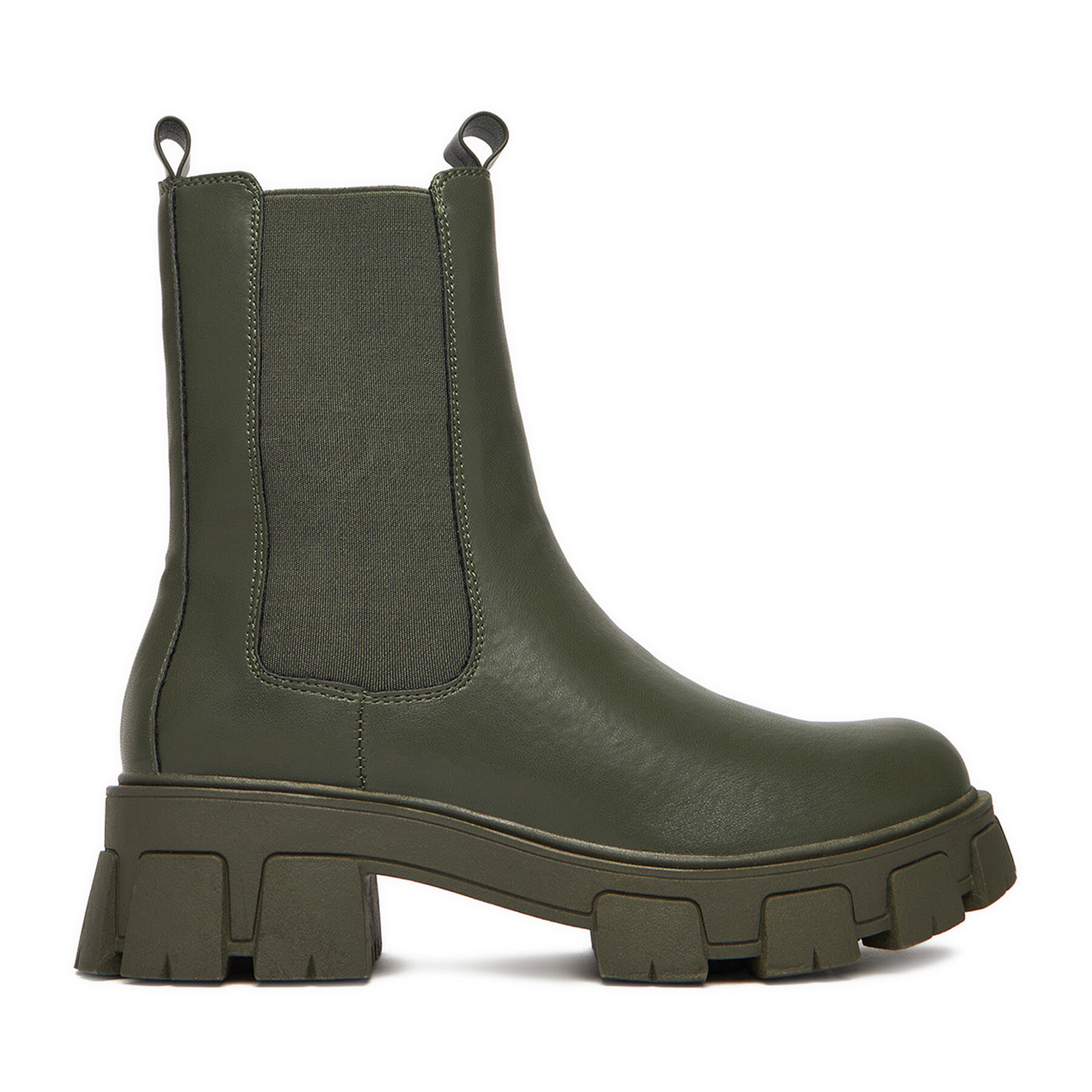 Kotníková obuv s elastickým prvkem DeeZee 12837-22 Khaki