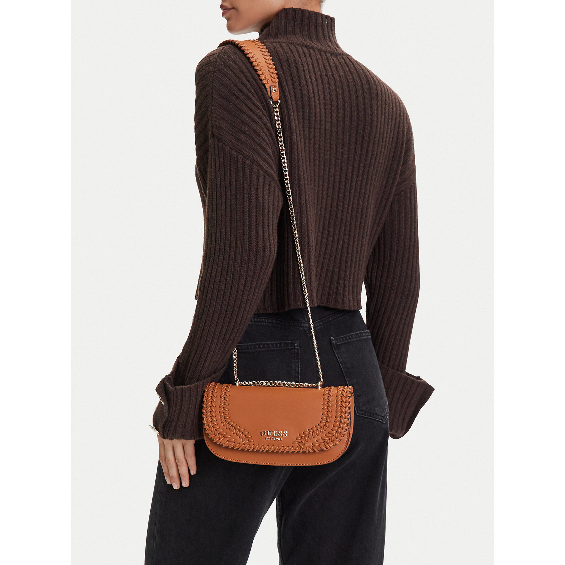 Дамска чанта Guess Tatum HWNG96 67210 Кафяв