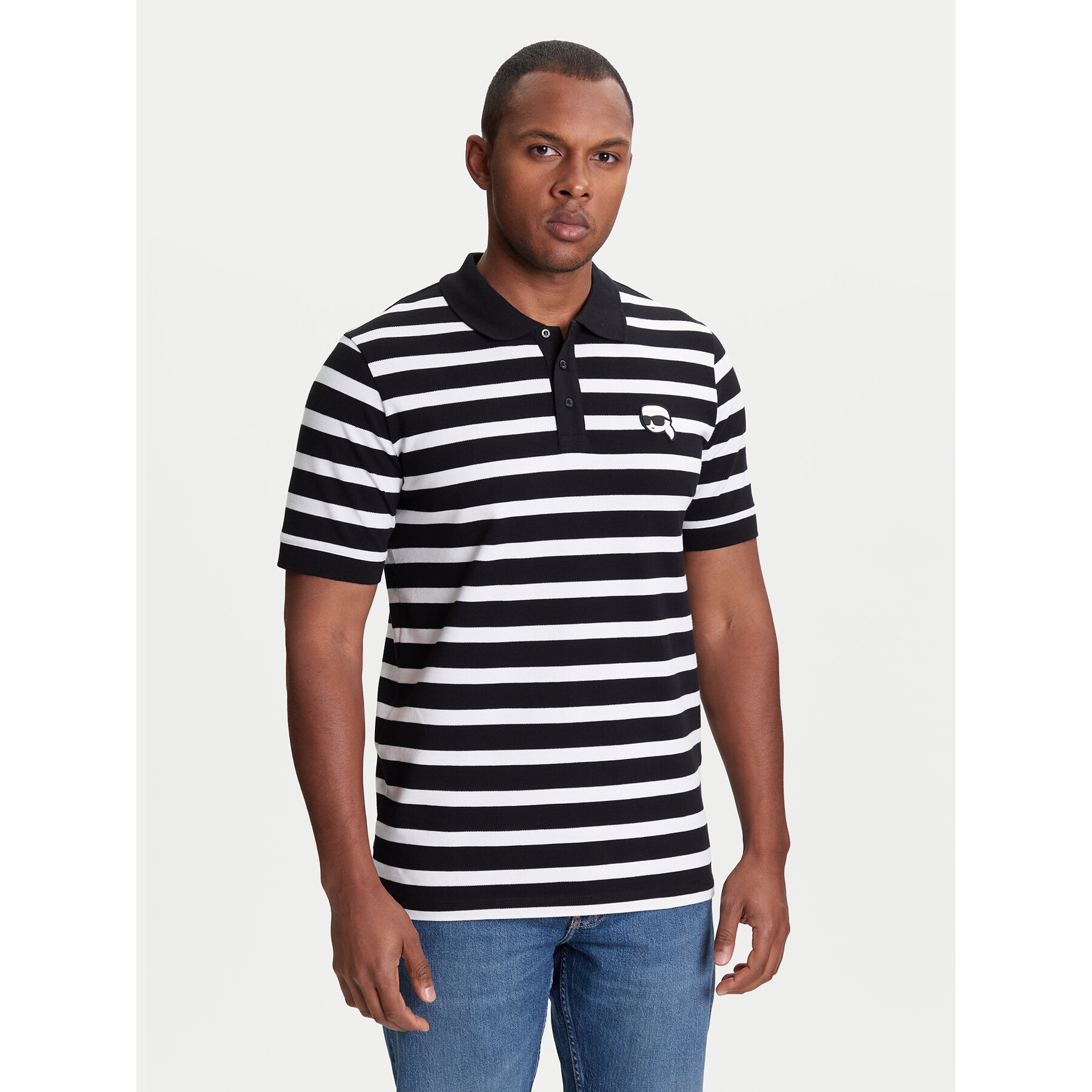 KARL LAGERFELD Polo 745023 553231 Nero Regular Fit