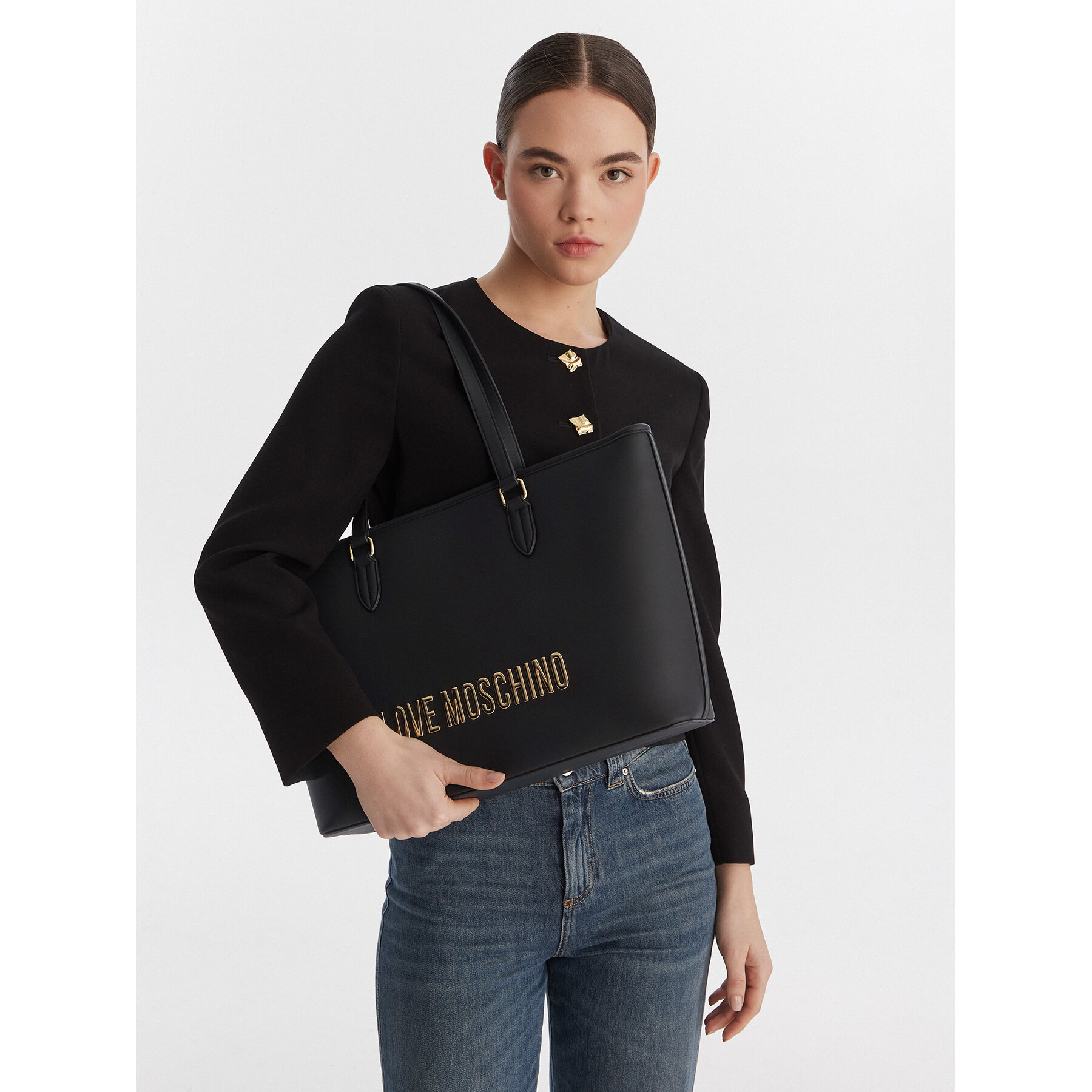 Geantă LOVE MOSCHINO JC4190PP1OKD0000 Negru