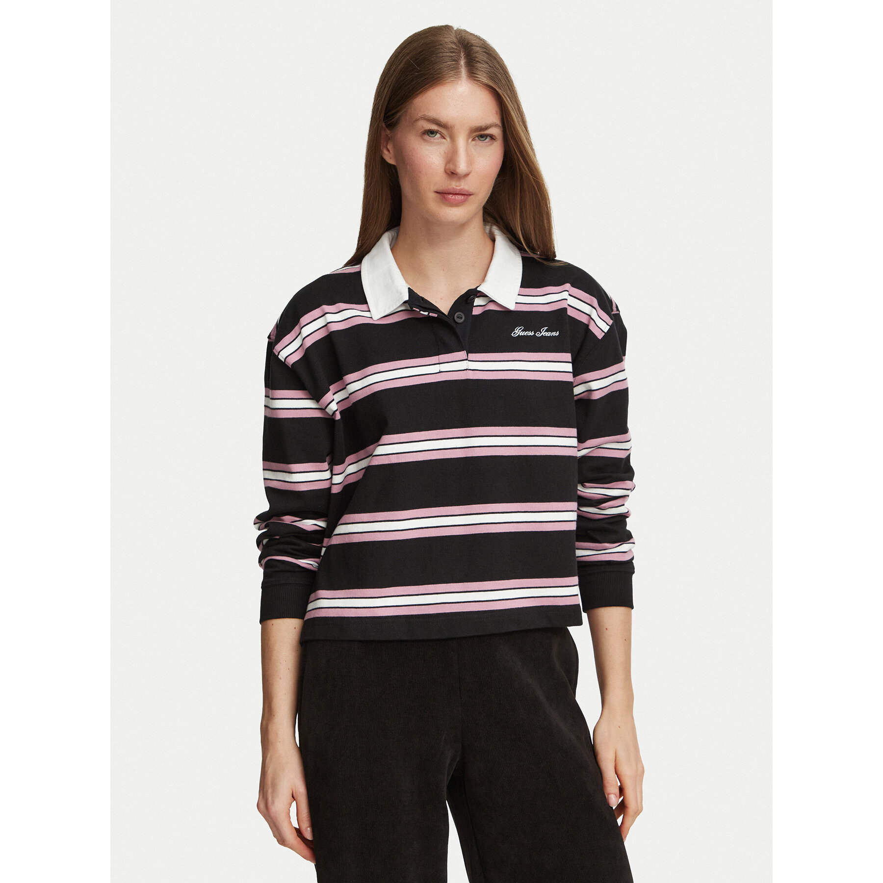 Guess Jeans Polo W6BP07 K5473 Šarena Regular Fit