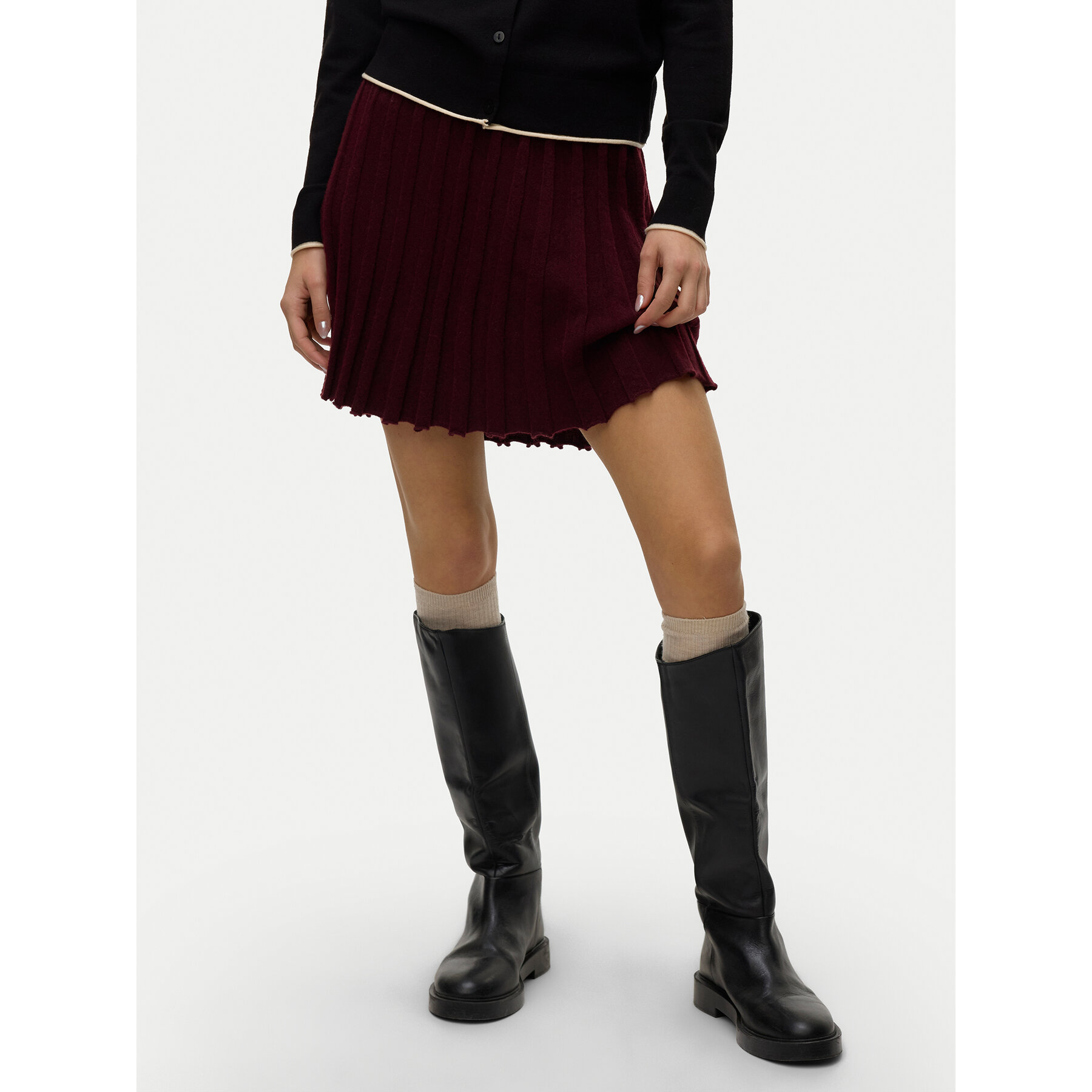 Vero Moda Faltenrock Marina 10331534 Violett Regular Fit