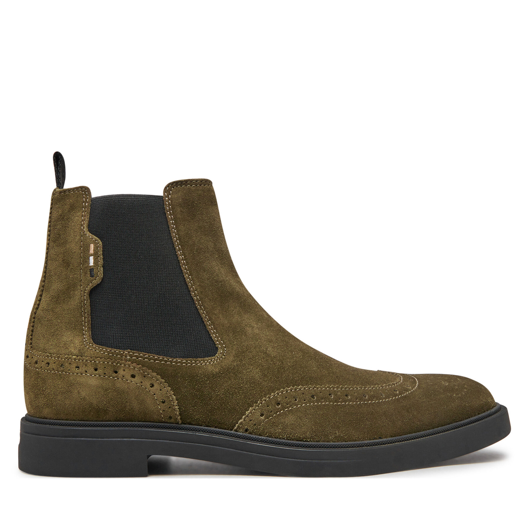 Męskie Sztyblety BOSS, Rozmiar 41 Khaki Calev 50523007