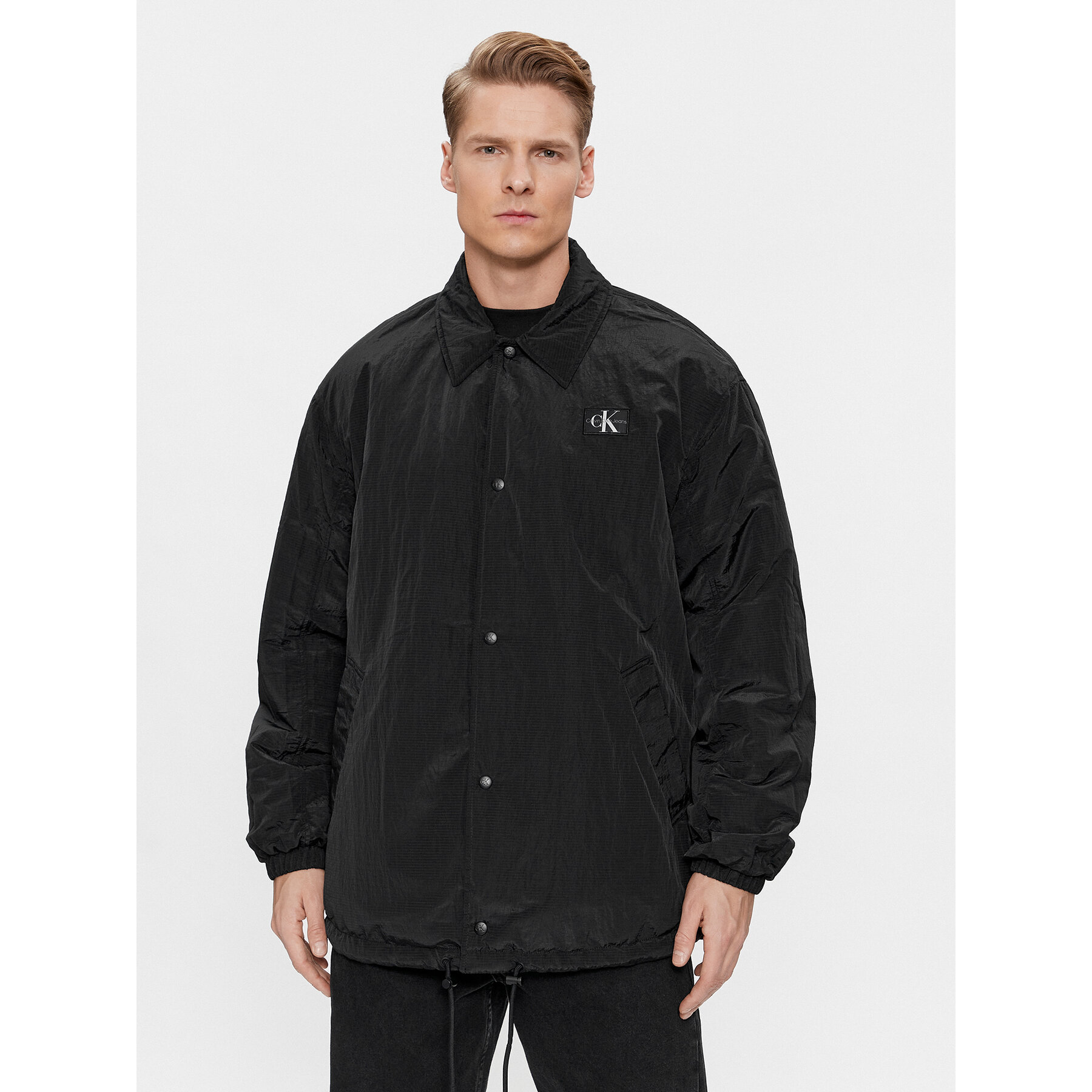 Calvin Klein Jeans Übergangsjacke Skater J30J325281 Schwarz Relaxed Fit