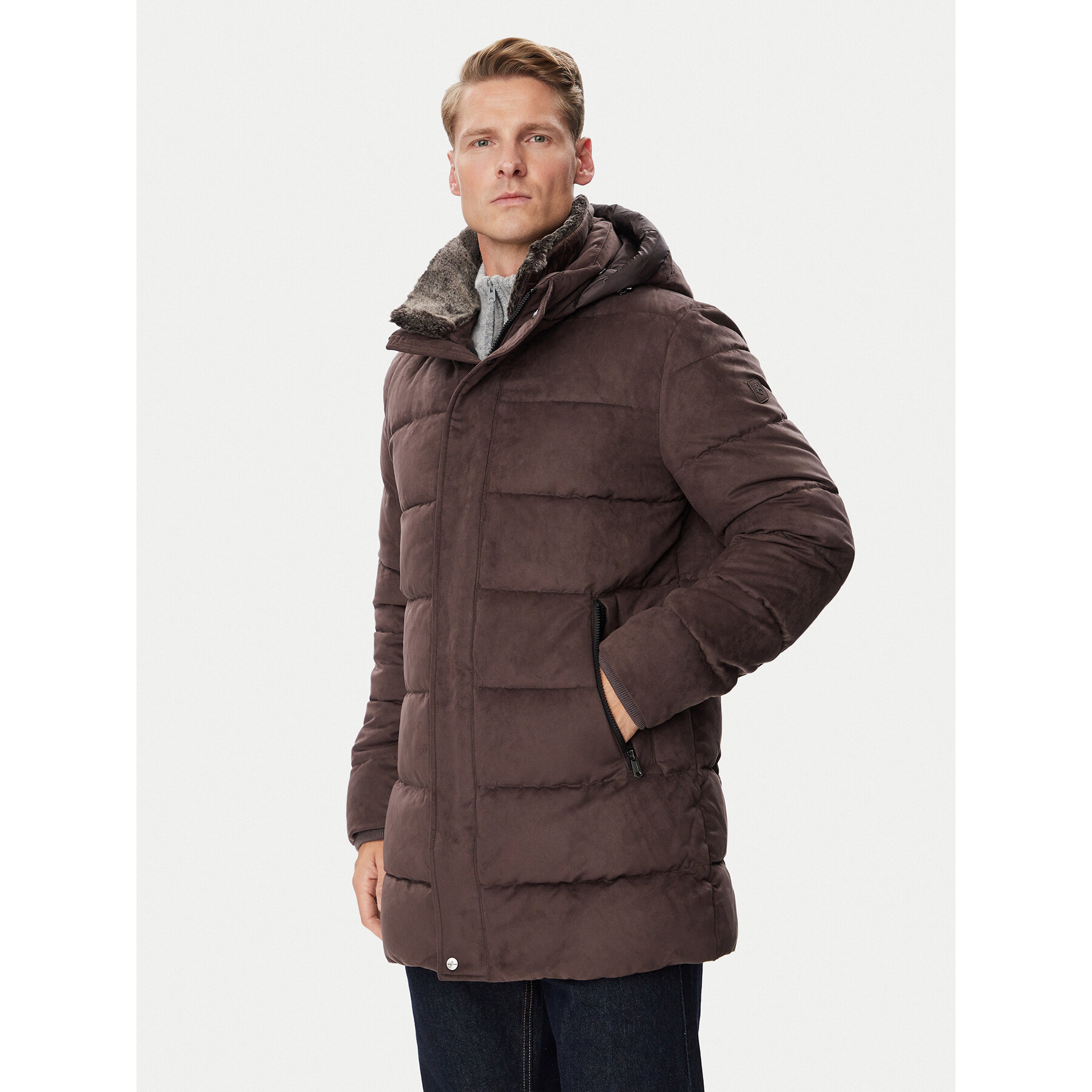 Milestone Winterjacke MSLukas 630372 11445 Dunkelbraun Regular Fit
