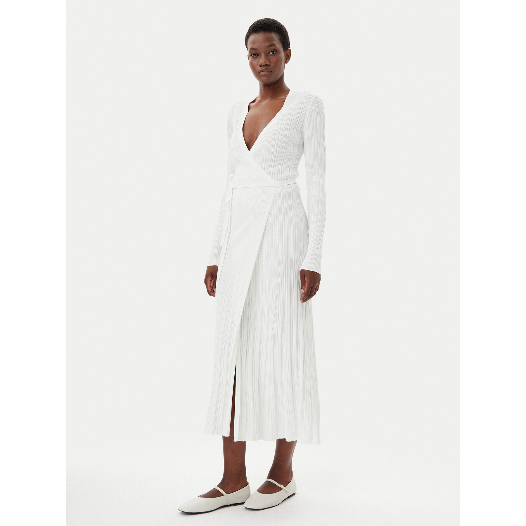 IVY OAK Strickkleid Kloe IO113135 Écru Regular Fit