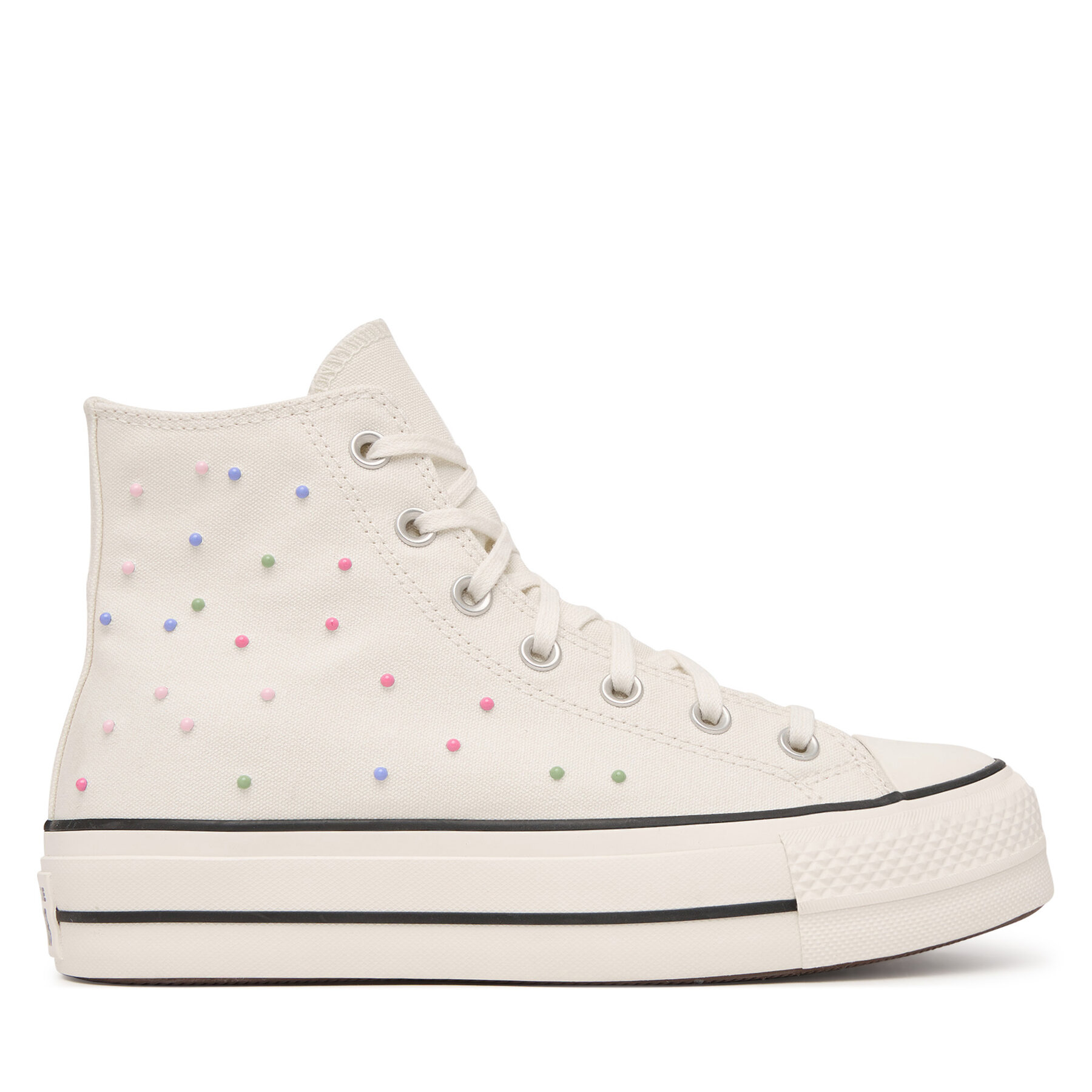 Tornacipő Converse Chuck Taylor All Star Lift Platform Mini Studs A19140C Ekru