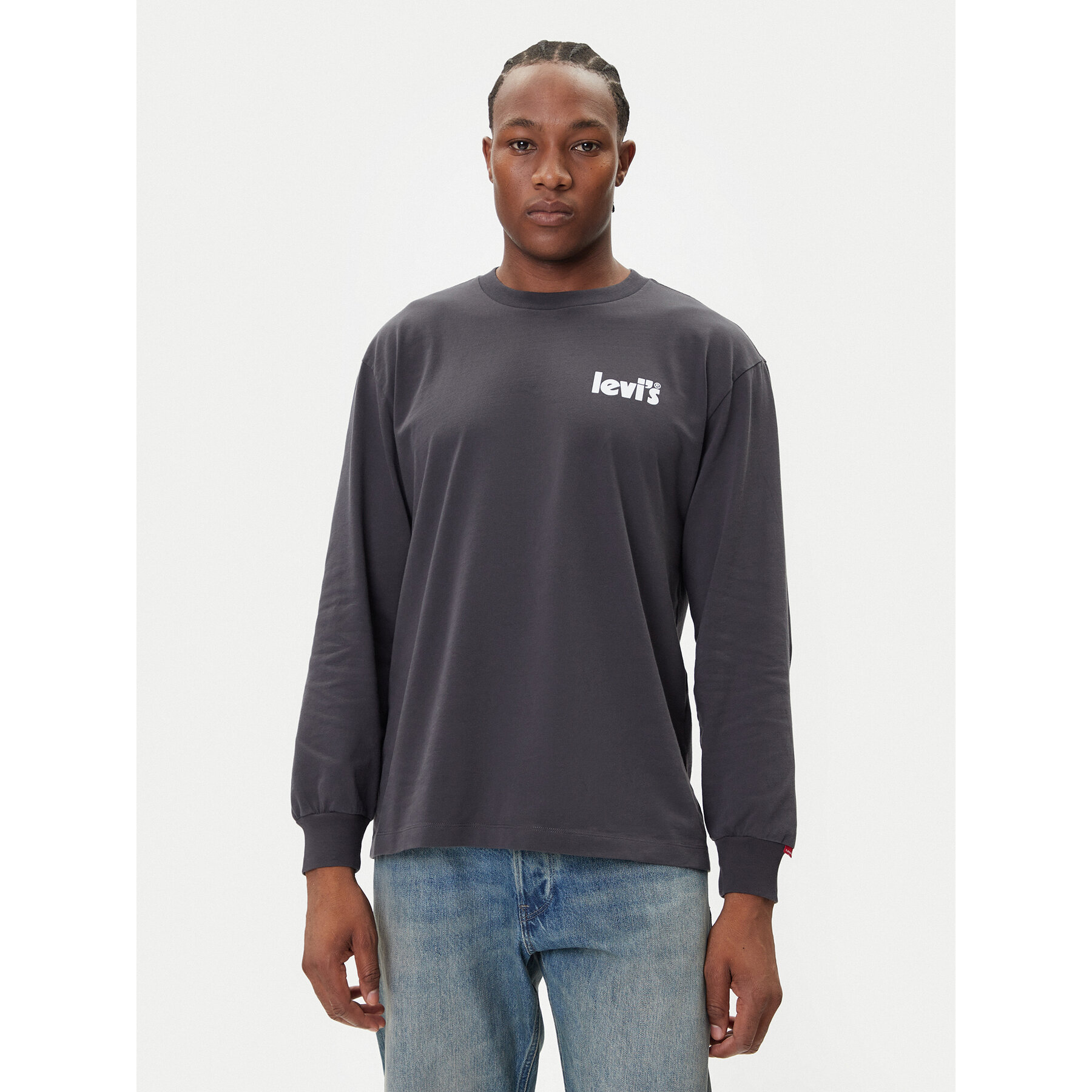 Levi's® Marškinėliai ilgomis rankovėmis Authentic 005N7-0001 Juoda Regular Fit