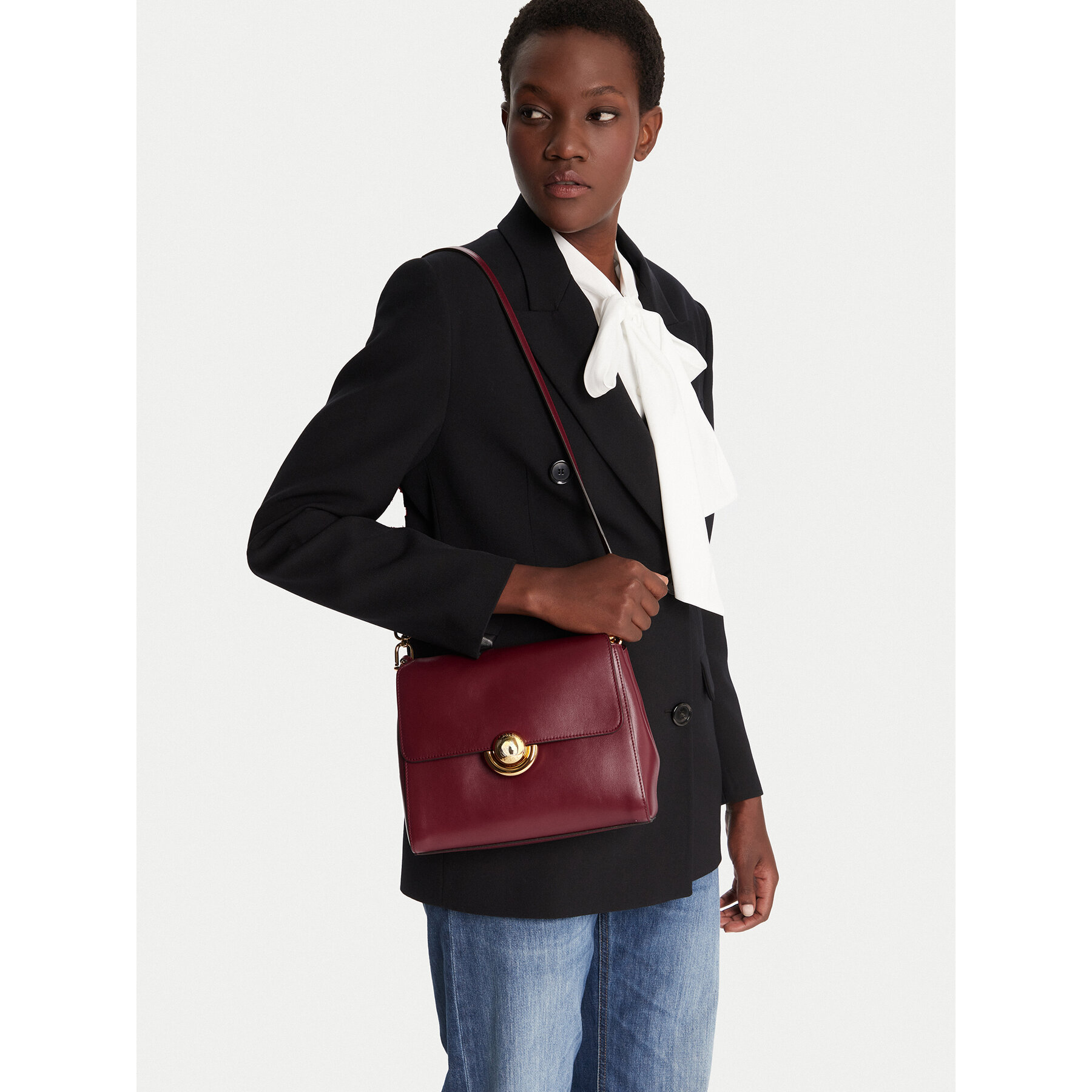 Geantă Furla WB01957-BX4184-0053S-1-002-IT-B Vișiniu